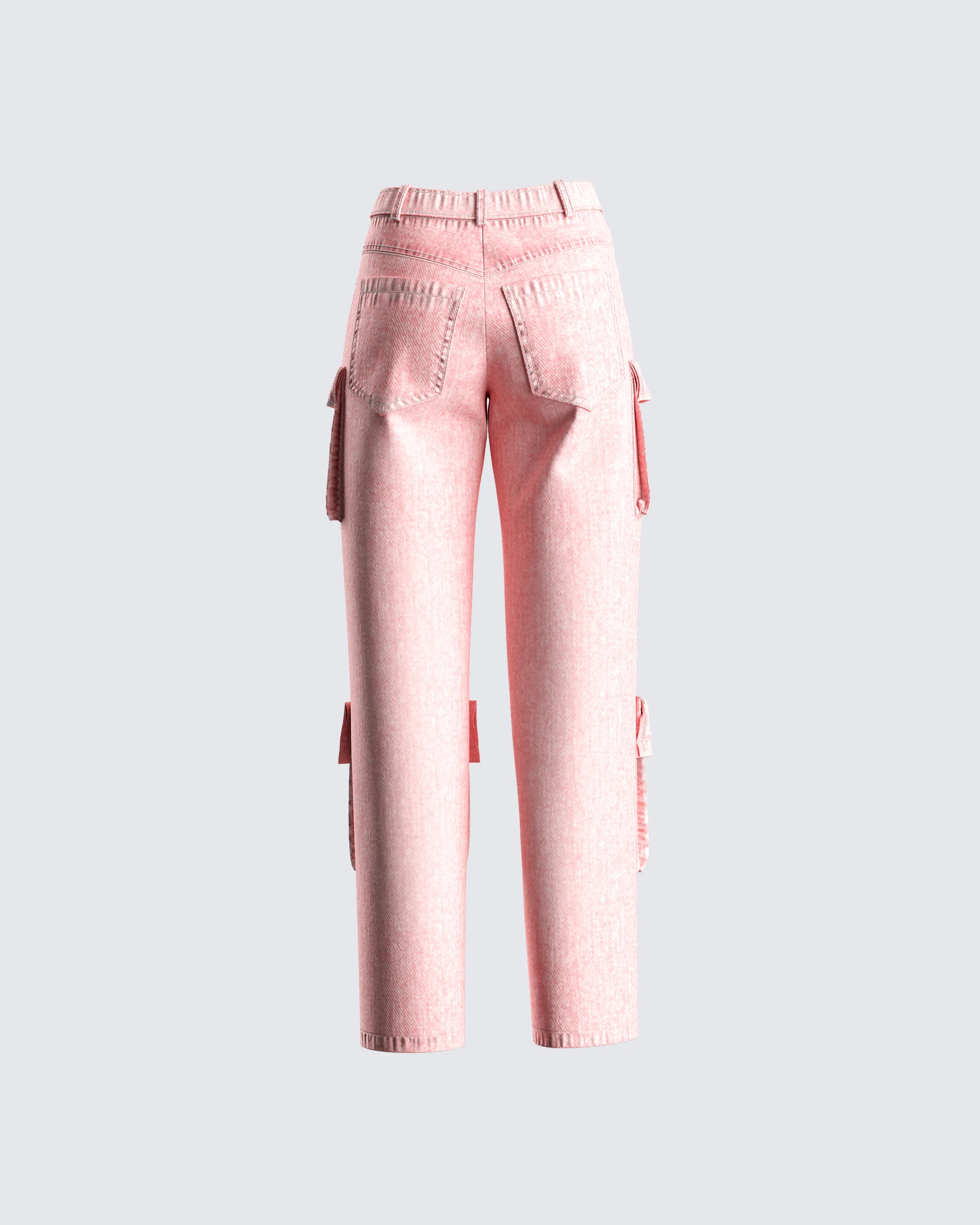 Dustin Pink Acid Wash Jeans - Image 3