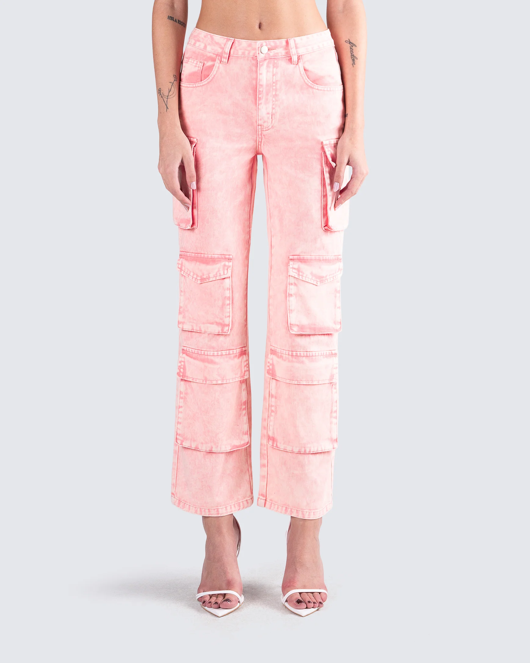 Dustin Pink Acid Wash Jeans - Image 4