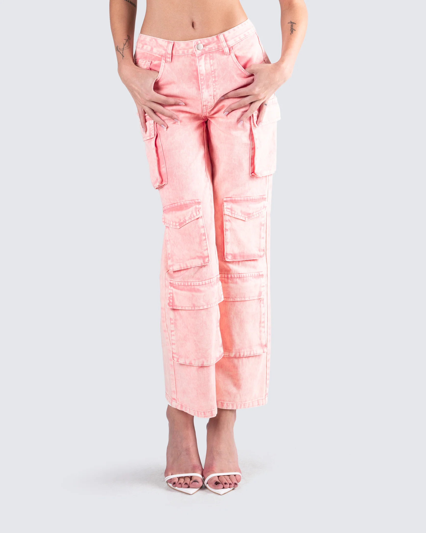 Dustin Pink Acid Wash Jeans - Image 7