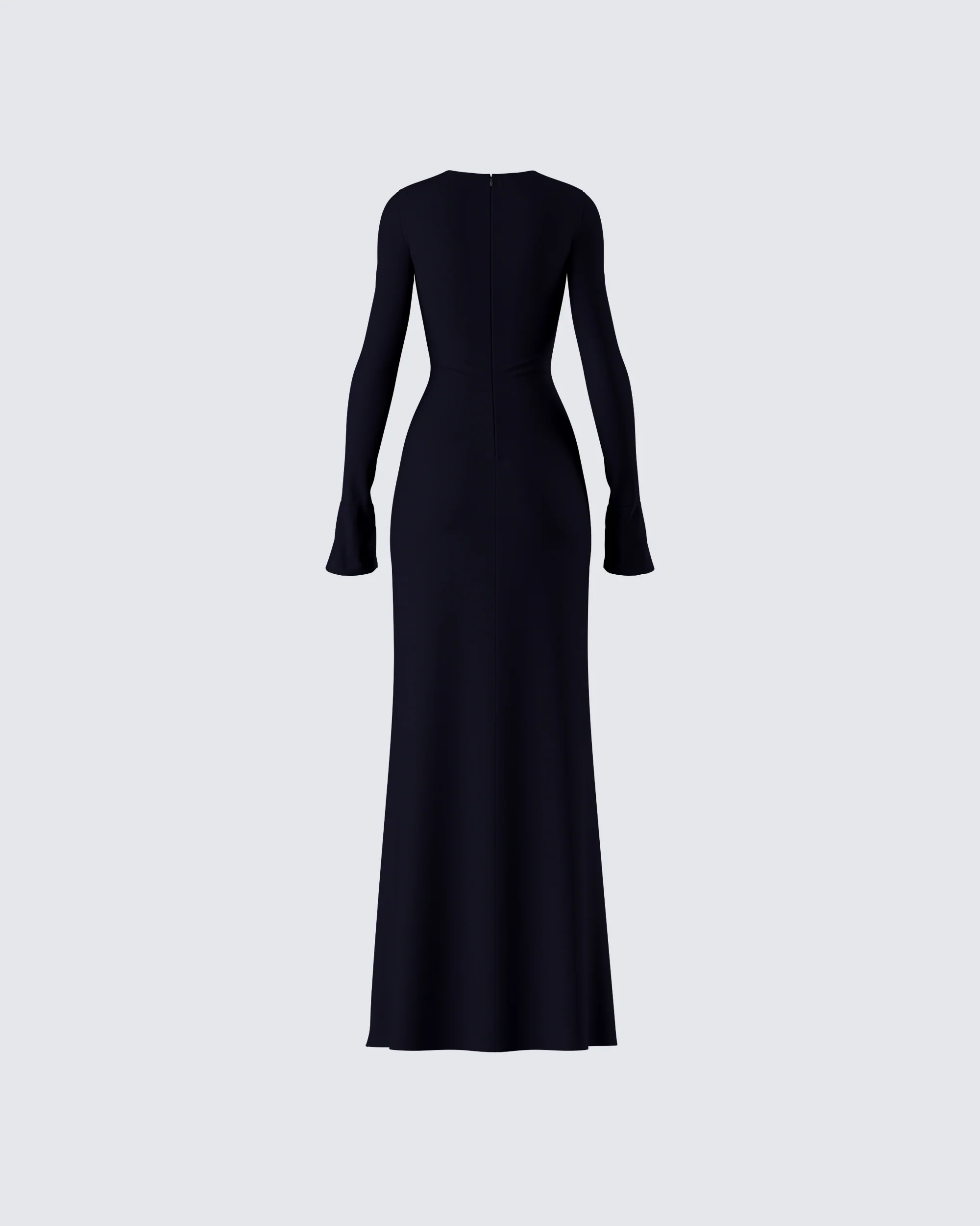 Eda Black Bandeau Maxi Dress - Image 3