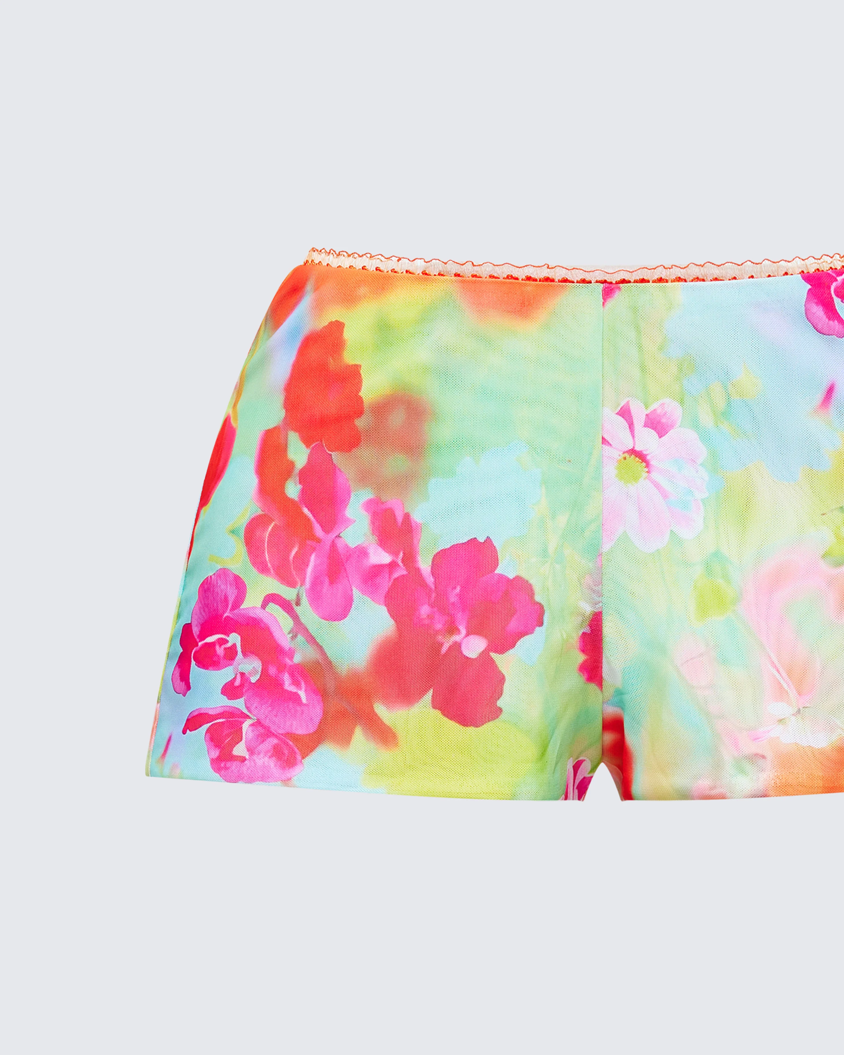 Eira Multi Printed Mesh Micro Shorts - Image 6