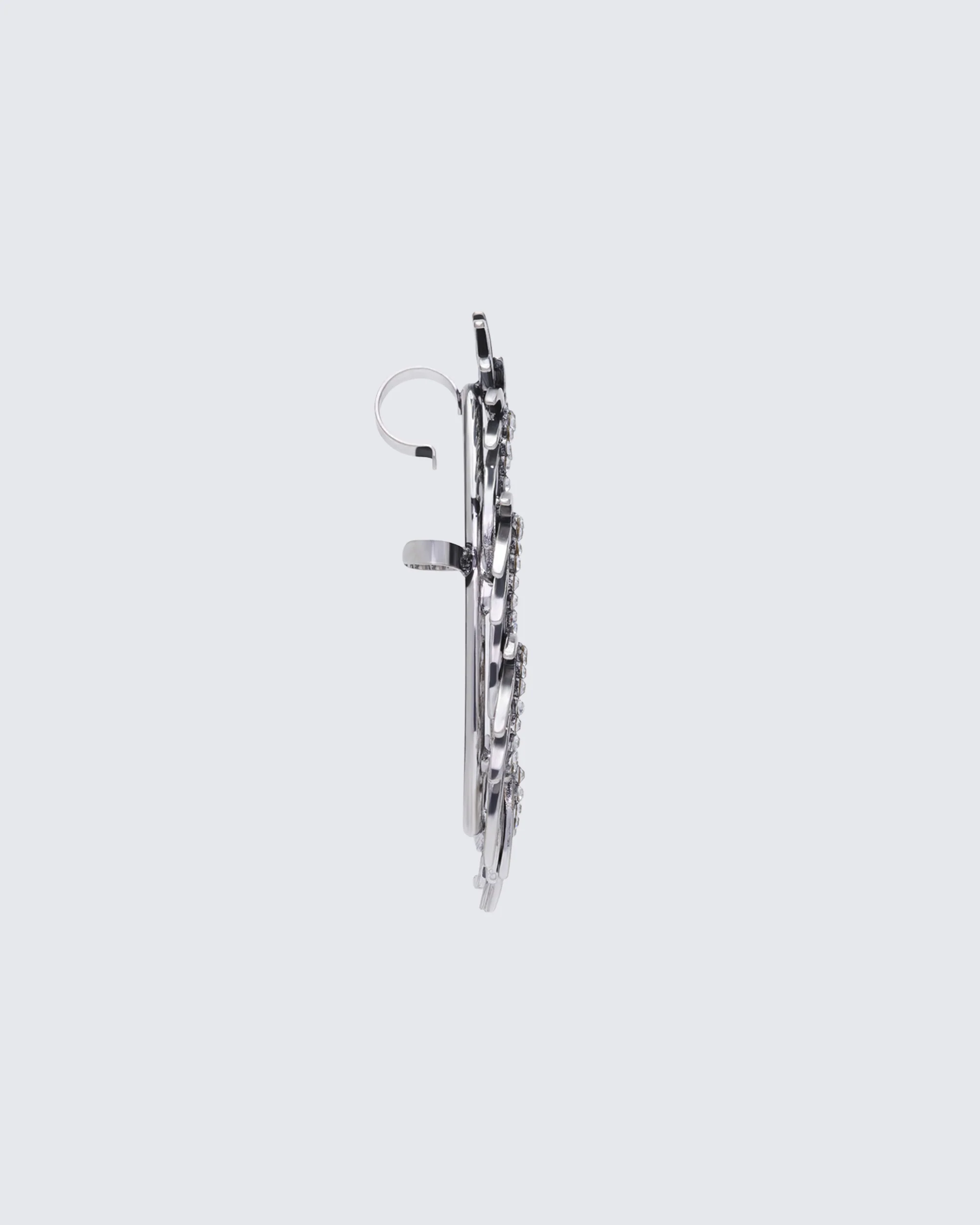 Ekua Silver Diamante Spiked Ear Cuff - Image 2