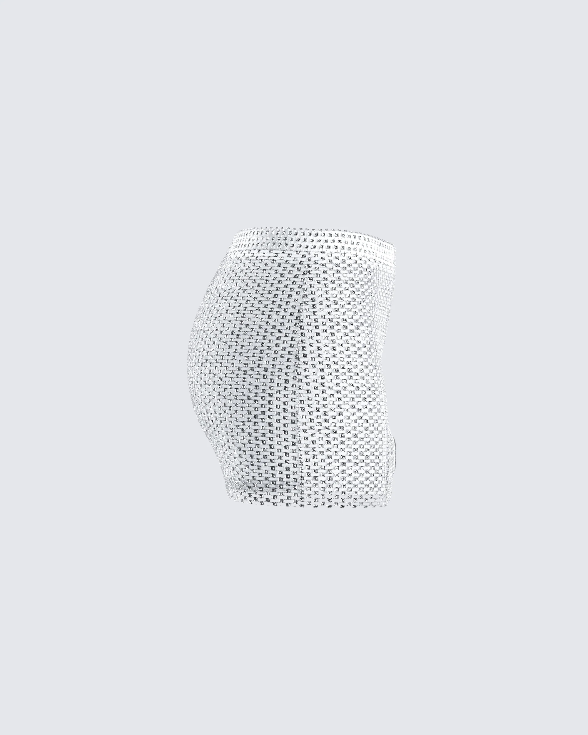 Emery Silver Net Mini Skirt - Image 2
