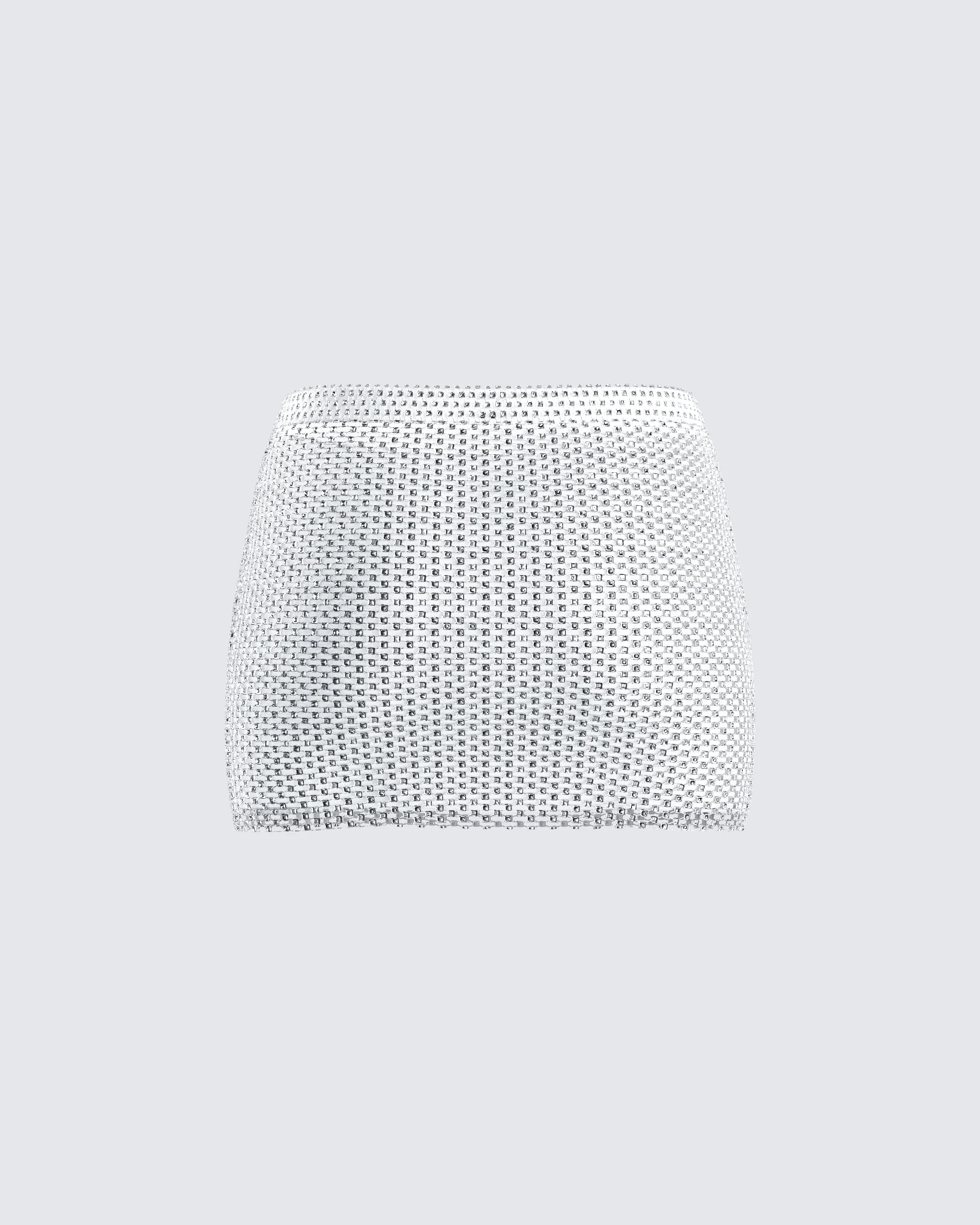 Emery Silver Net Mini Skirt - Image 3