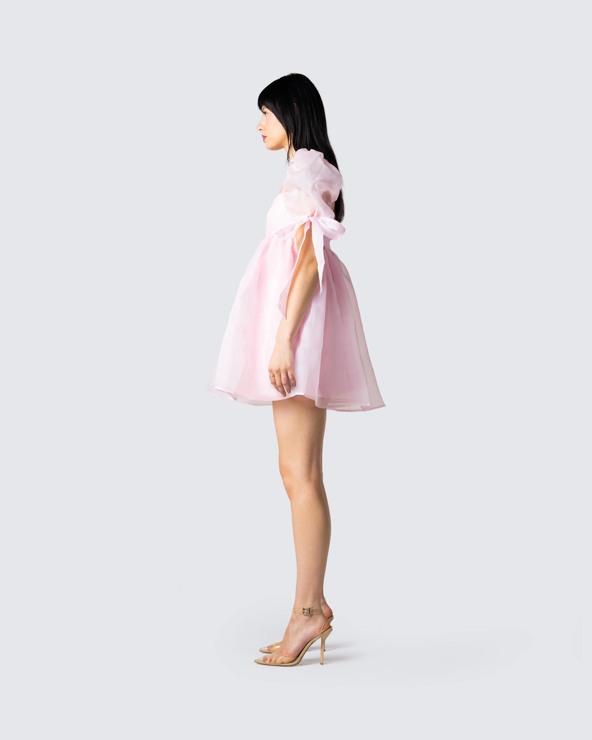 Emily Pink Mini Dress - Image 5