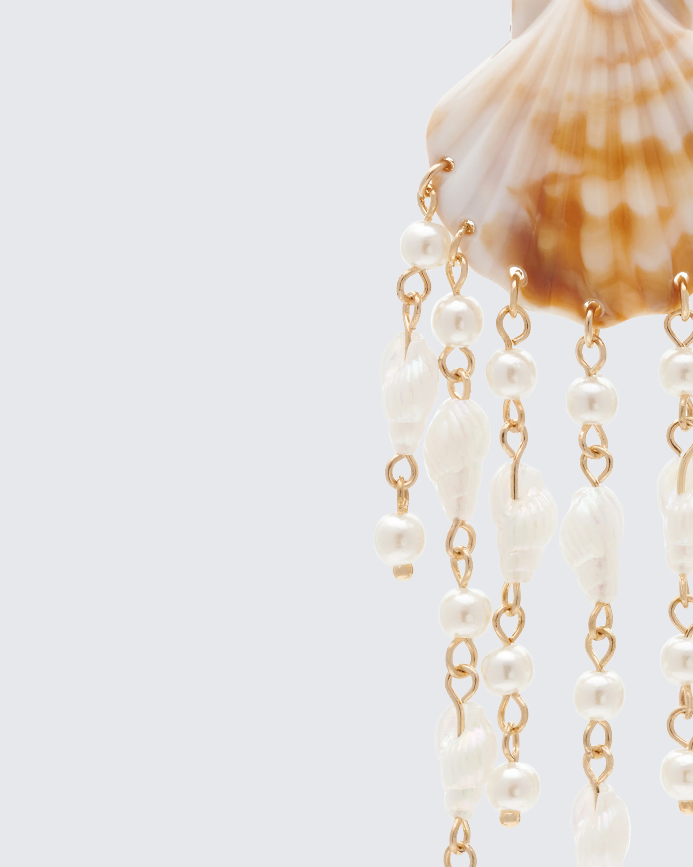 Eugenia Ivory Shell Chandelier Earrings - Image 3