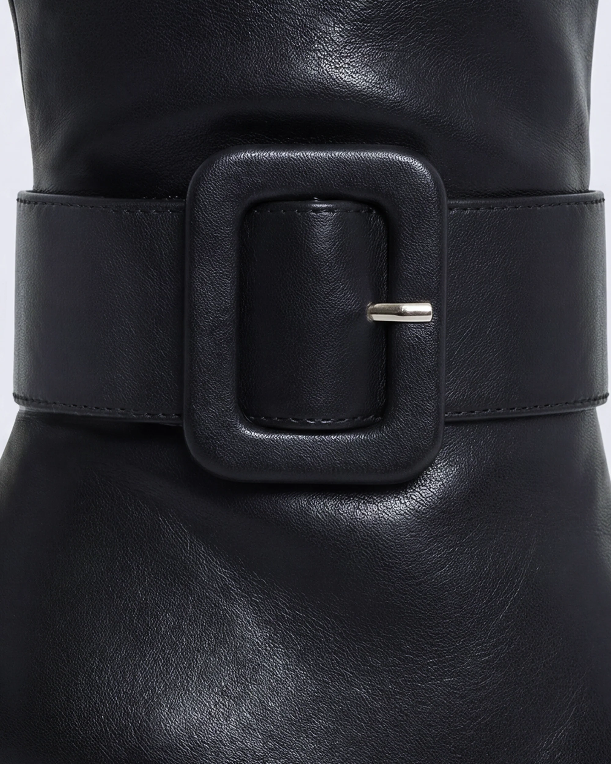 Eunji Black Vegan Leather Boot - Image 5