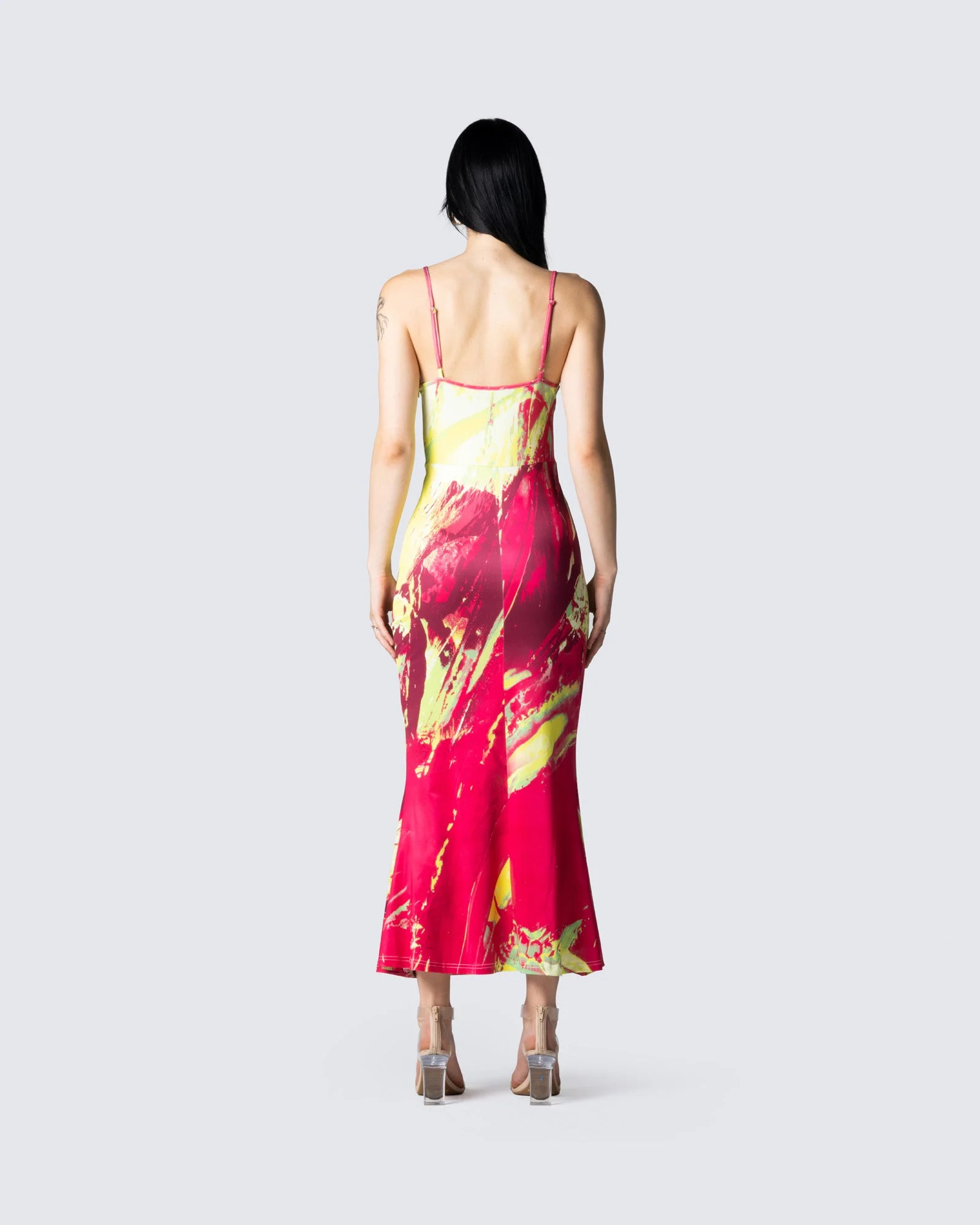 Everleigh Abstract Print Dress - Image 6