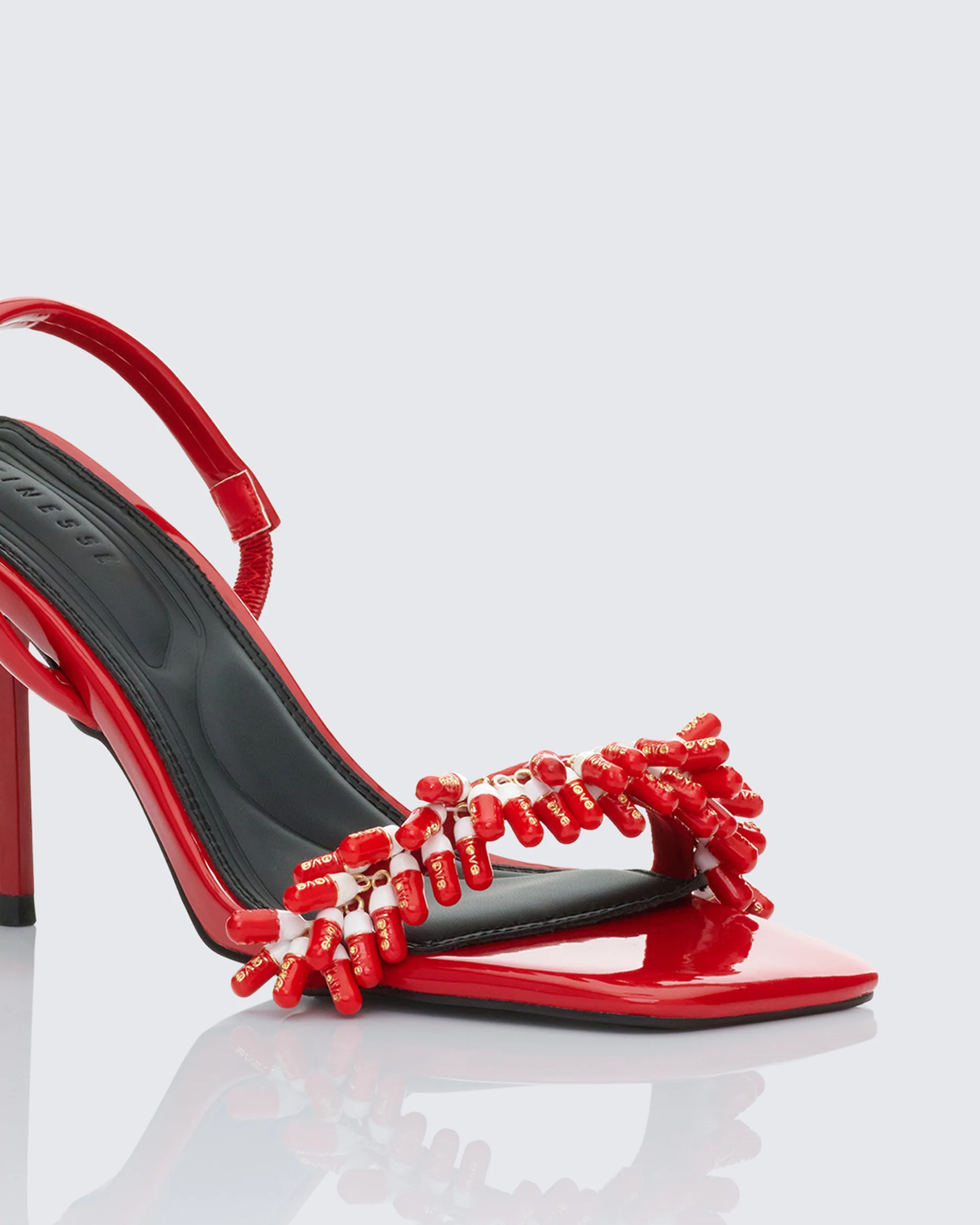 Margaux Red Multi Pill Charm Sandal - Image 4