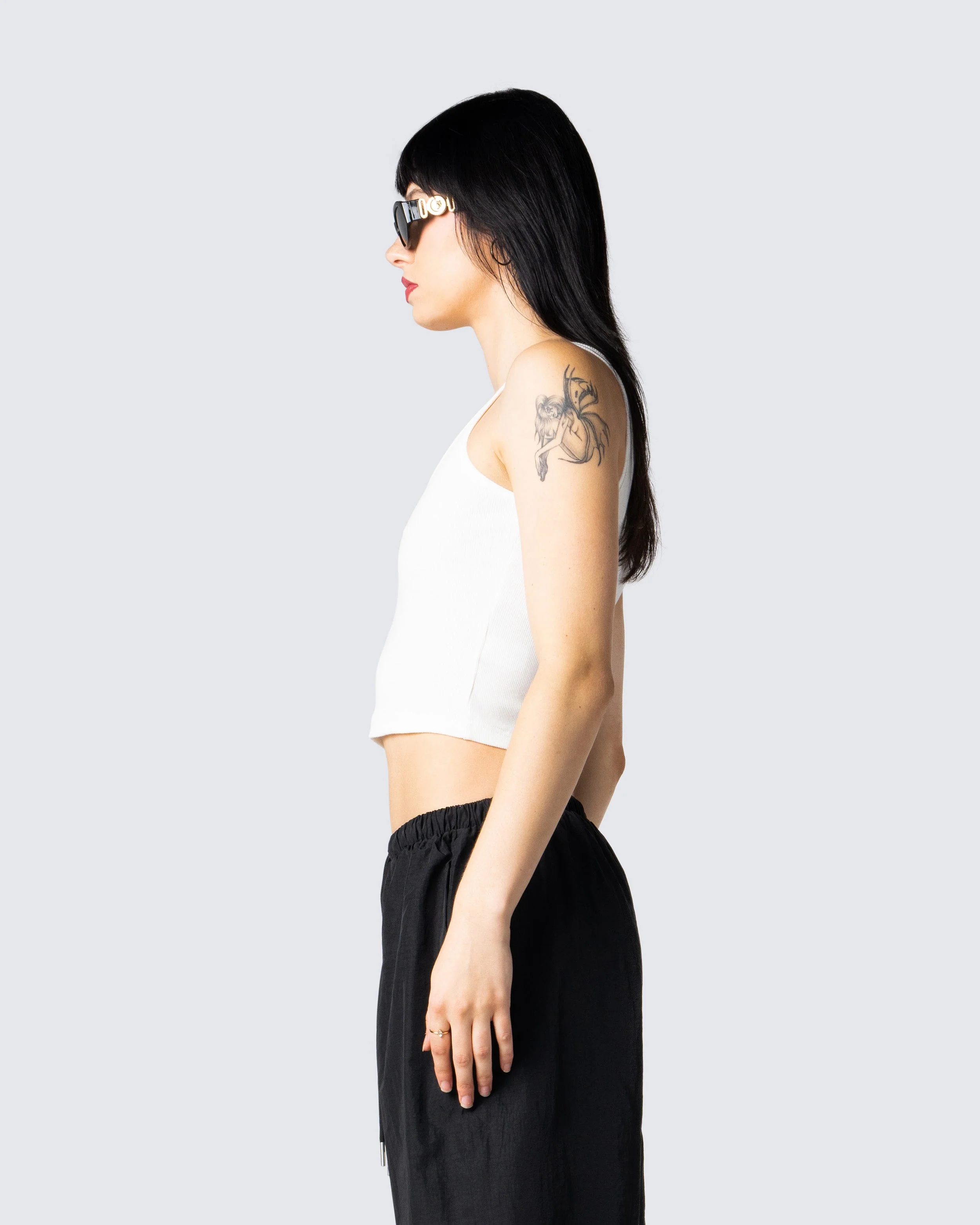 Ezra White Logo Tank Top - Image 5