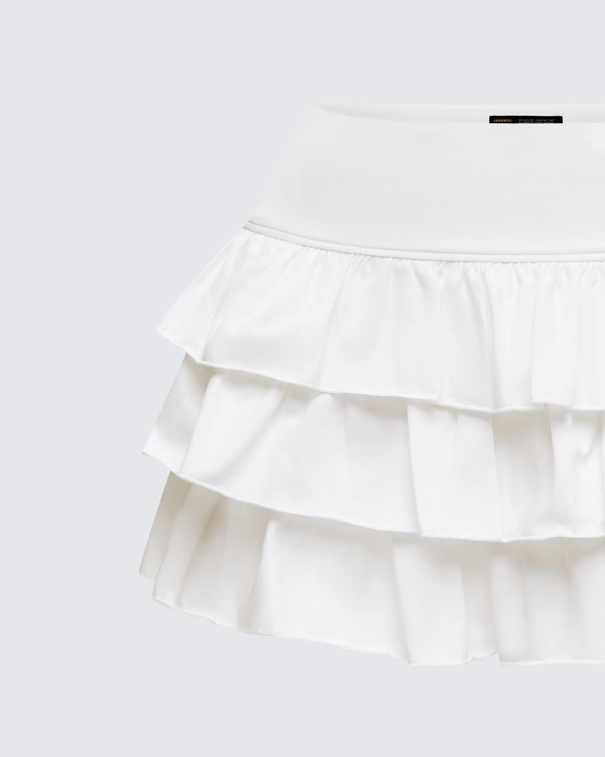 Fable Ivory Ruffle Micro Mini Skirt - Image 6