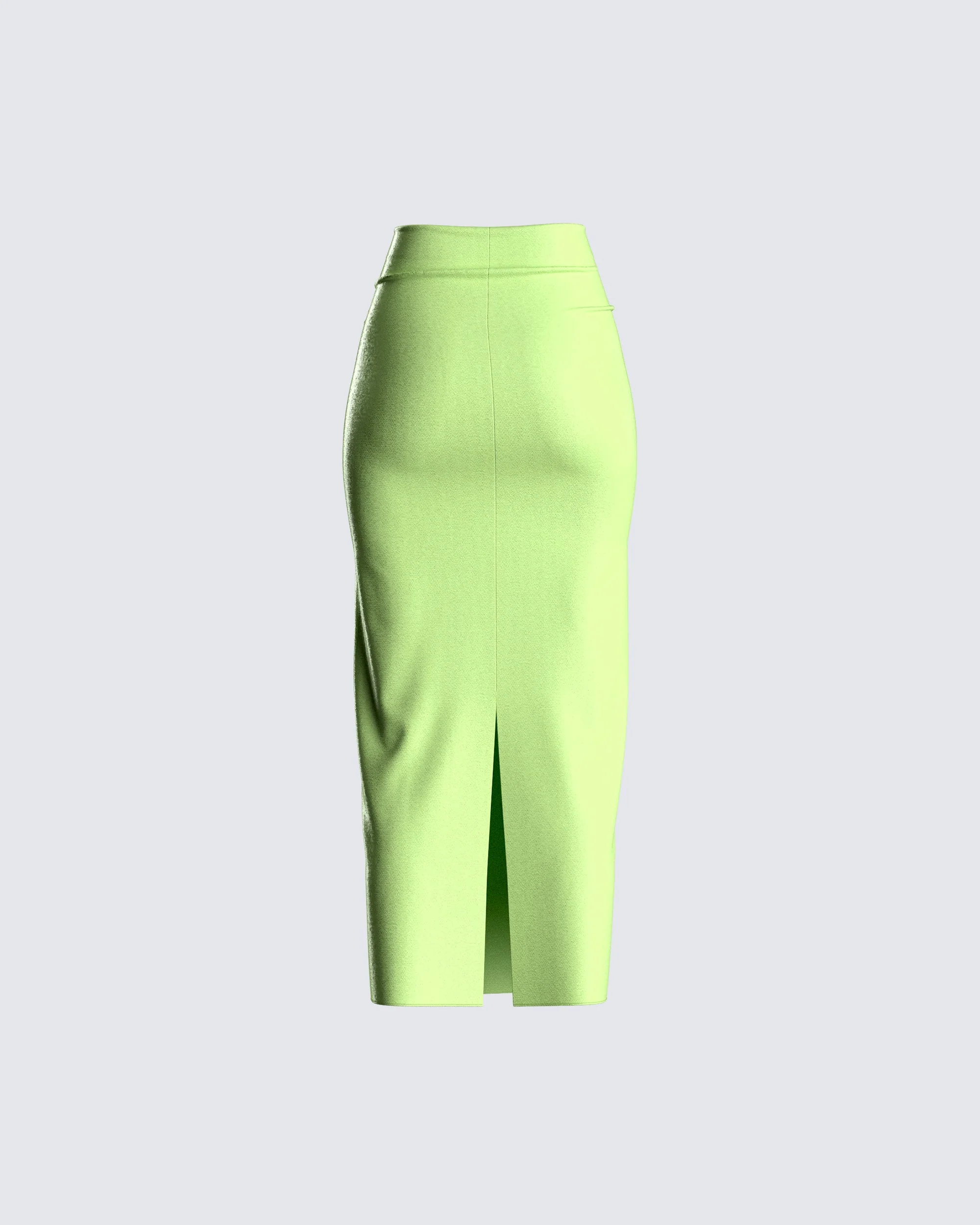 Fallon Light Green Maxi Skirt - Image 3