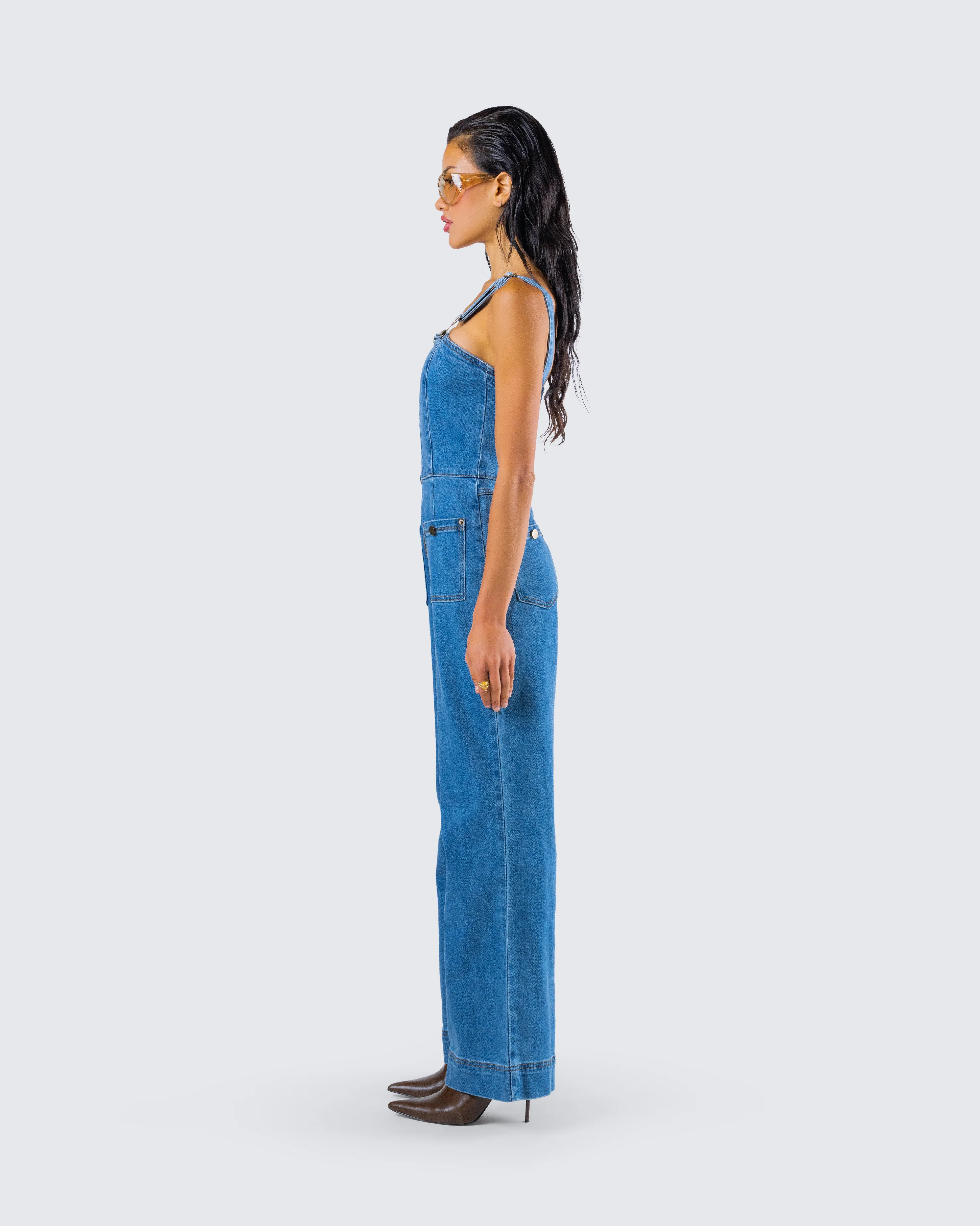 Fawn Blue Denim Overalls - Image 5