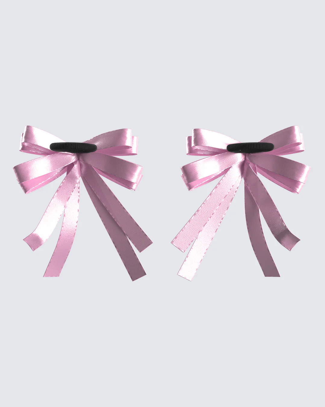 Felicity Pink Satin Bow Ties - Image 3