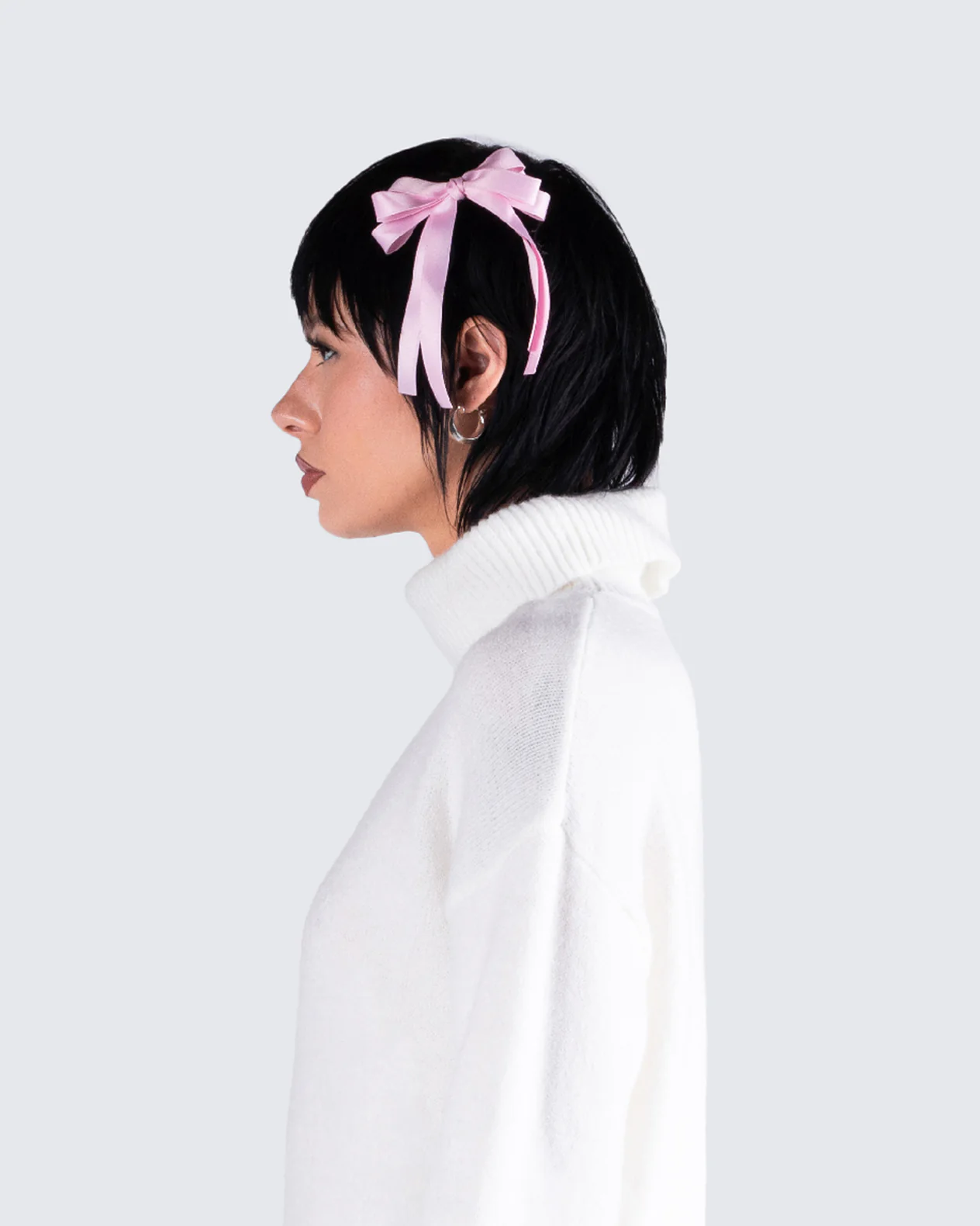 Felicity Pink Satin Bow Ties - Image 6