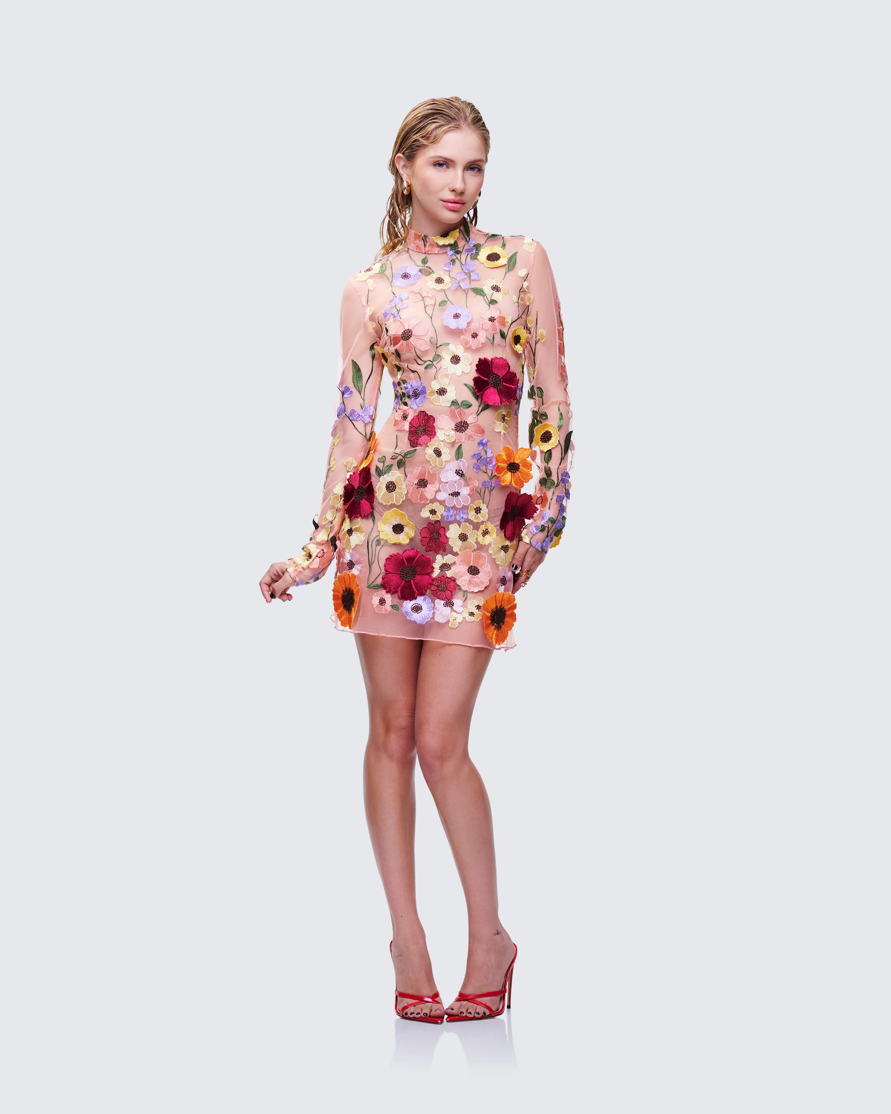 Flora Flower Mini Dress - Image 6