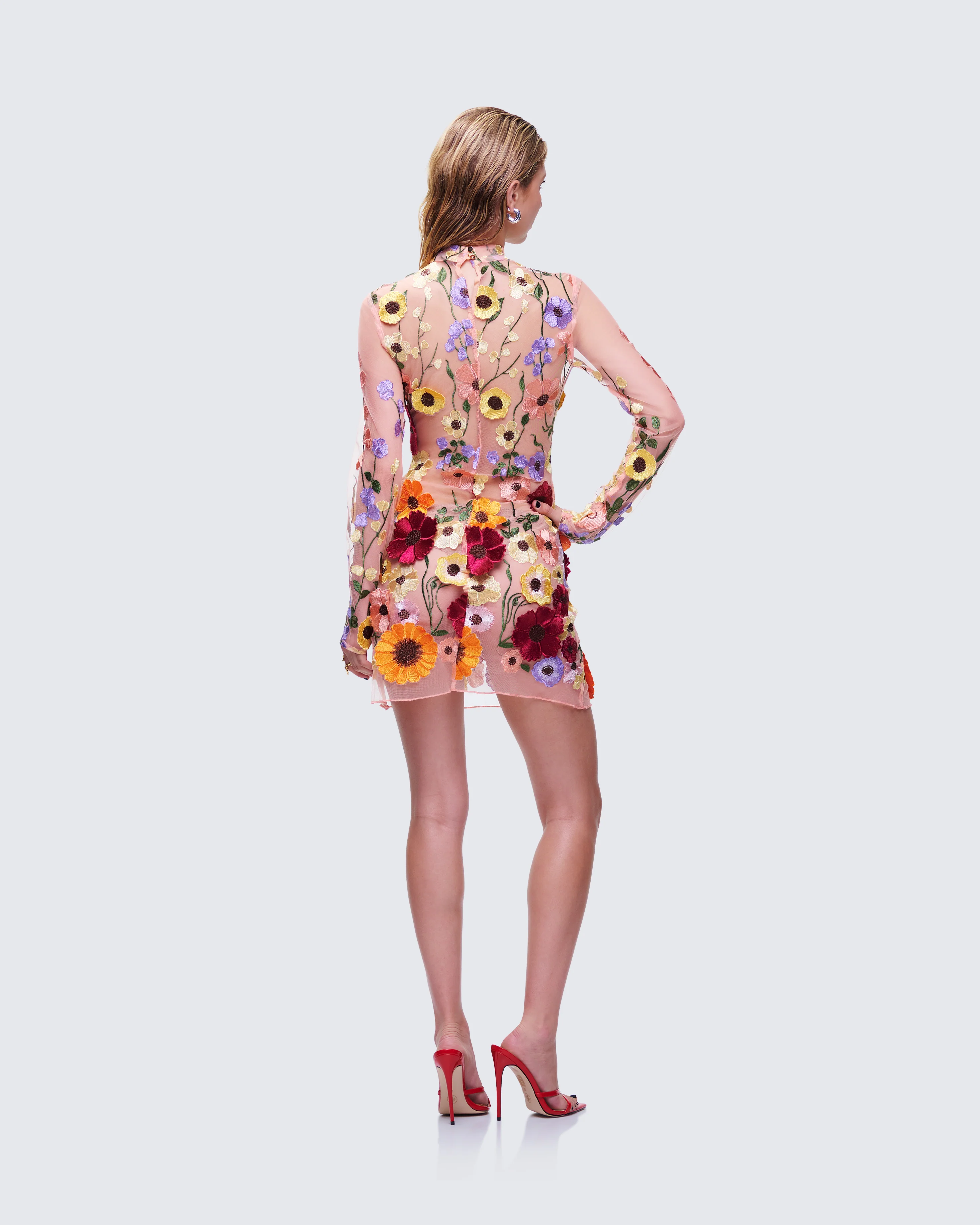 Flora Flower Mini Dress - Image 7
