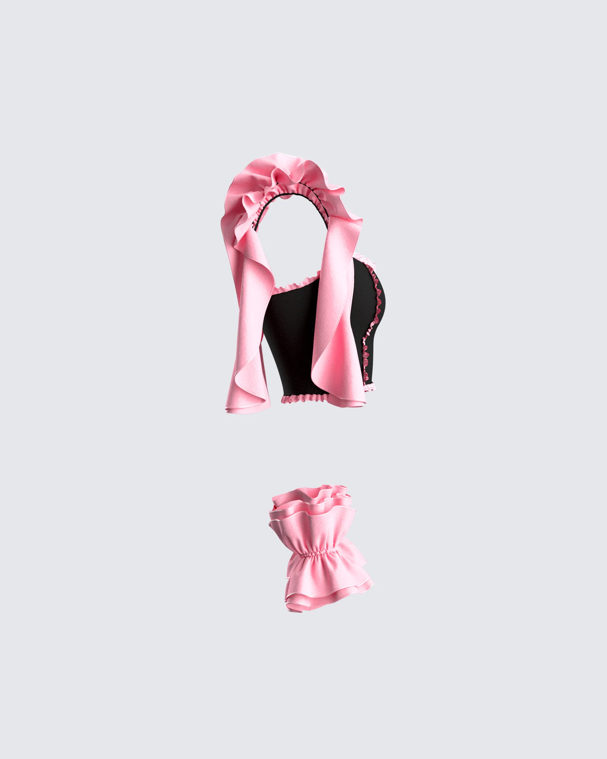 Gabriela Multi Ruffle Top & Cuffs - Image 2