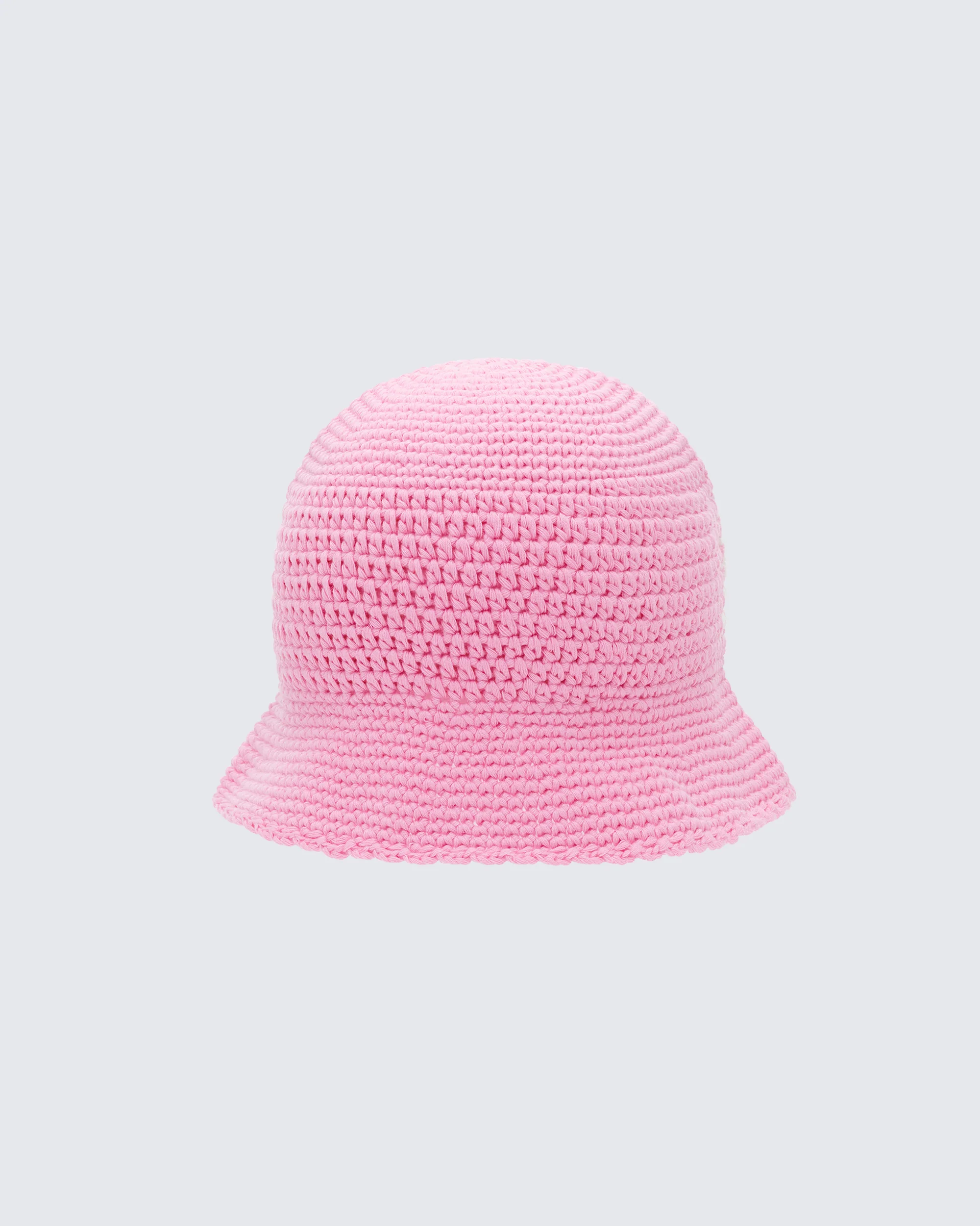 Gem Pink Crochet Bucket Hat - Image 2