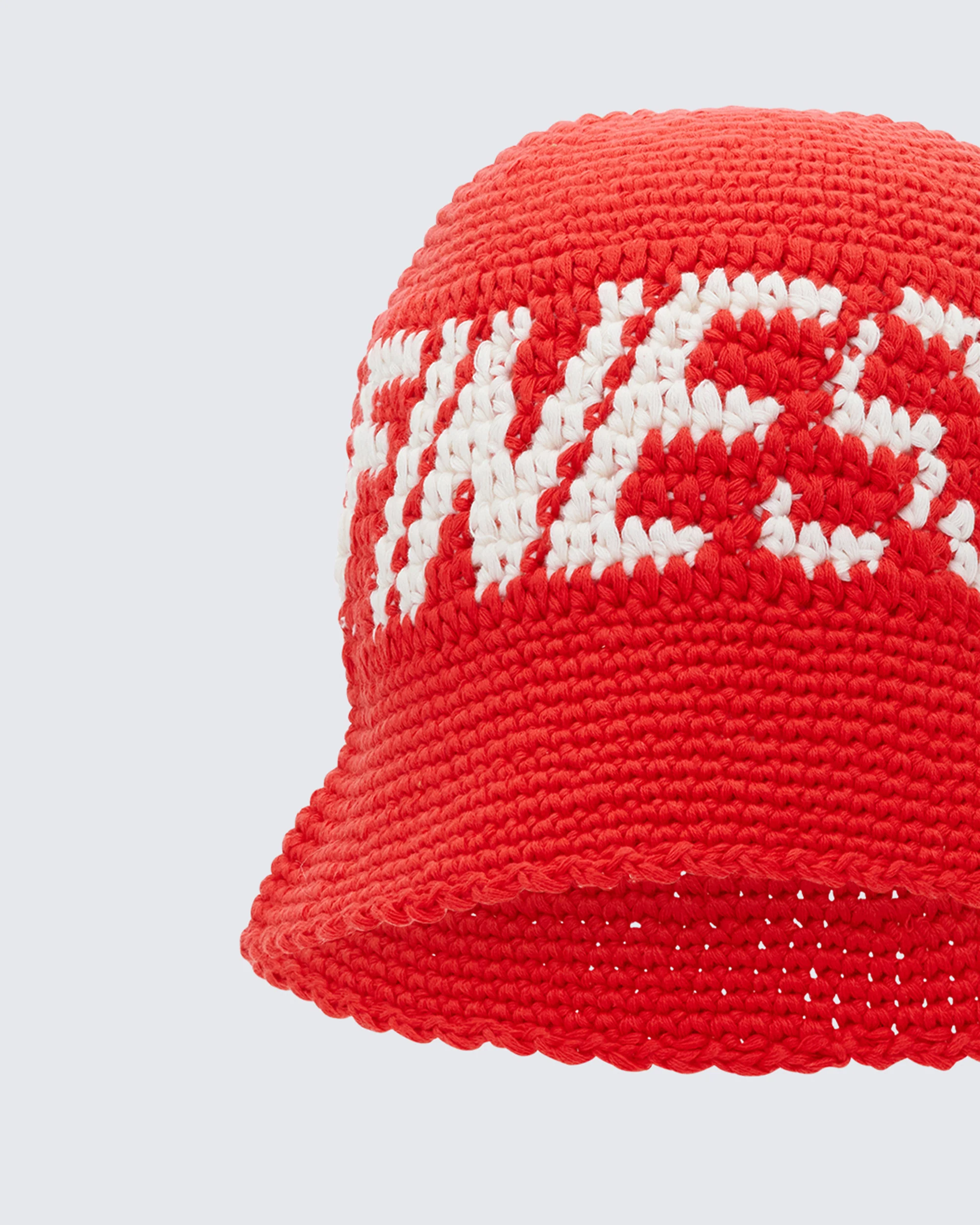 Gem Red Crochet Bucket Hat - Image 3