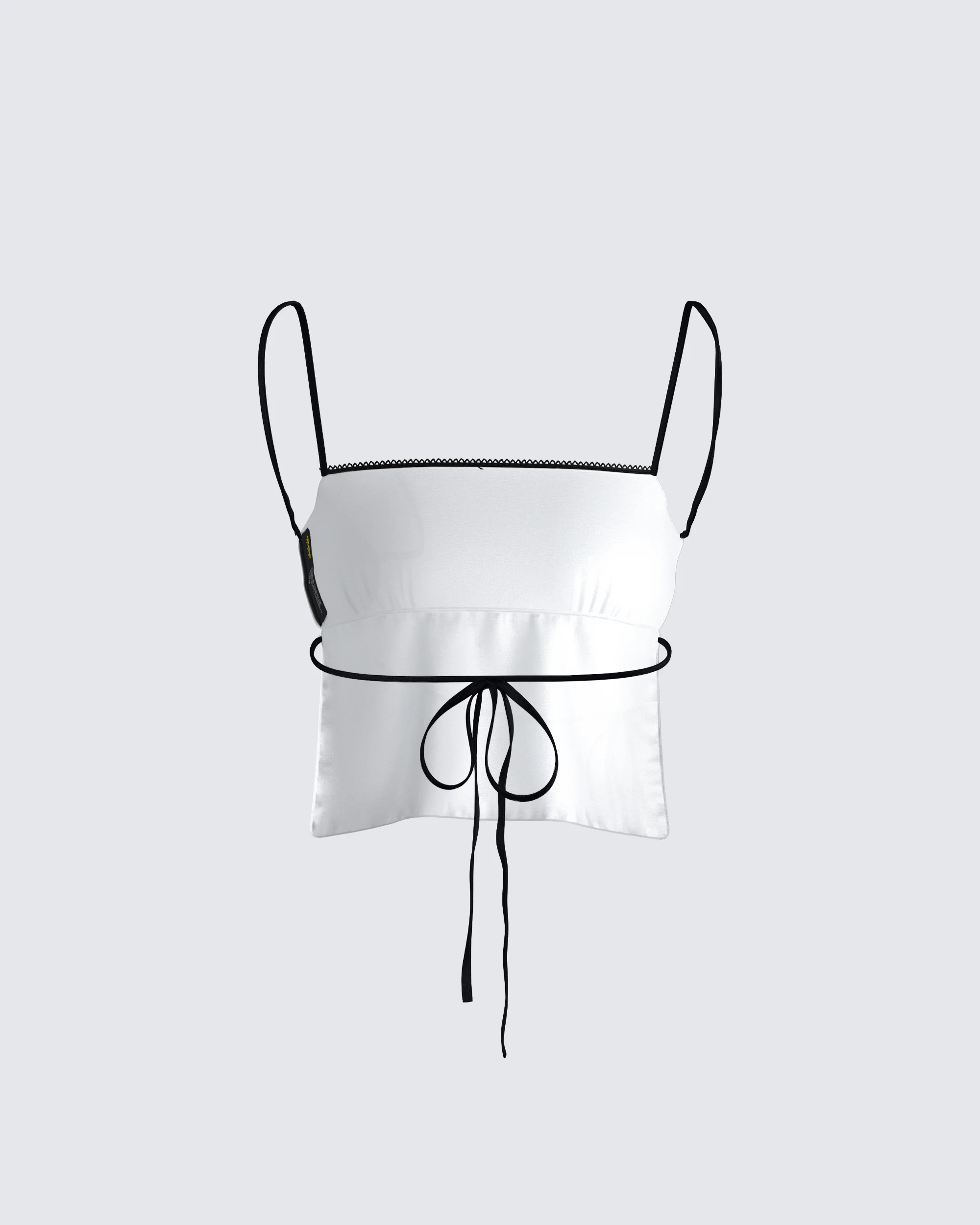 Georgia Ivory Satin Backless Top - Image 3