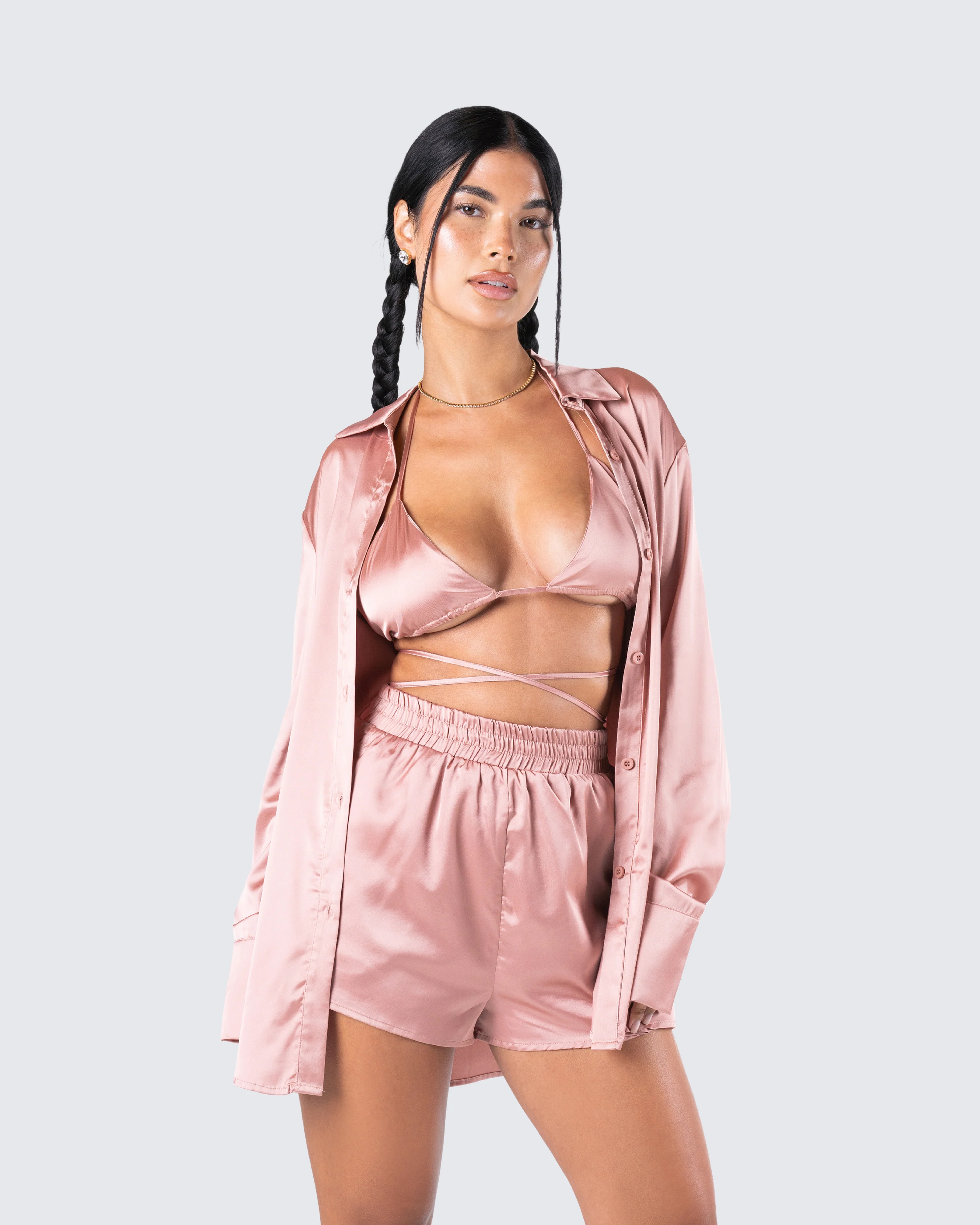 Gracie Satin Shirt - Image 8