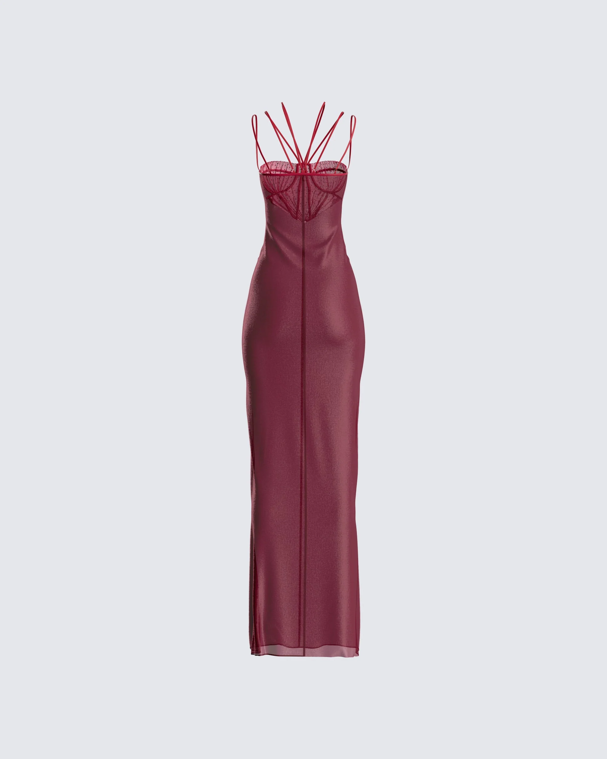 Greta Red Corset Gown - Image 3
