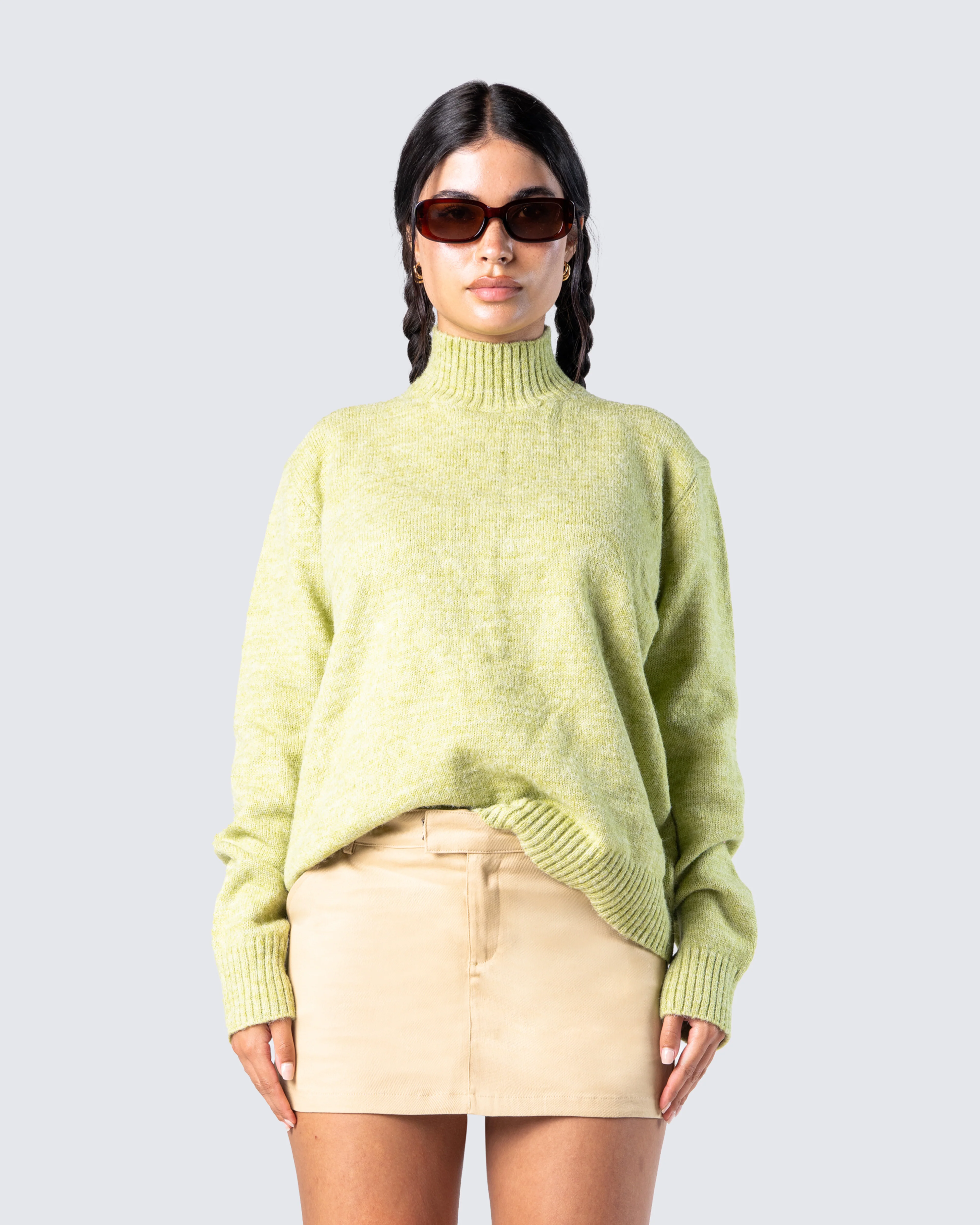 Harwell Green Marled Sweater Top - Image 4