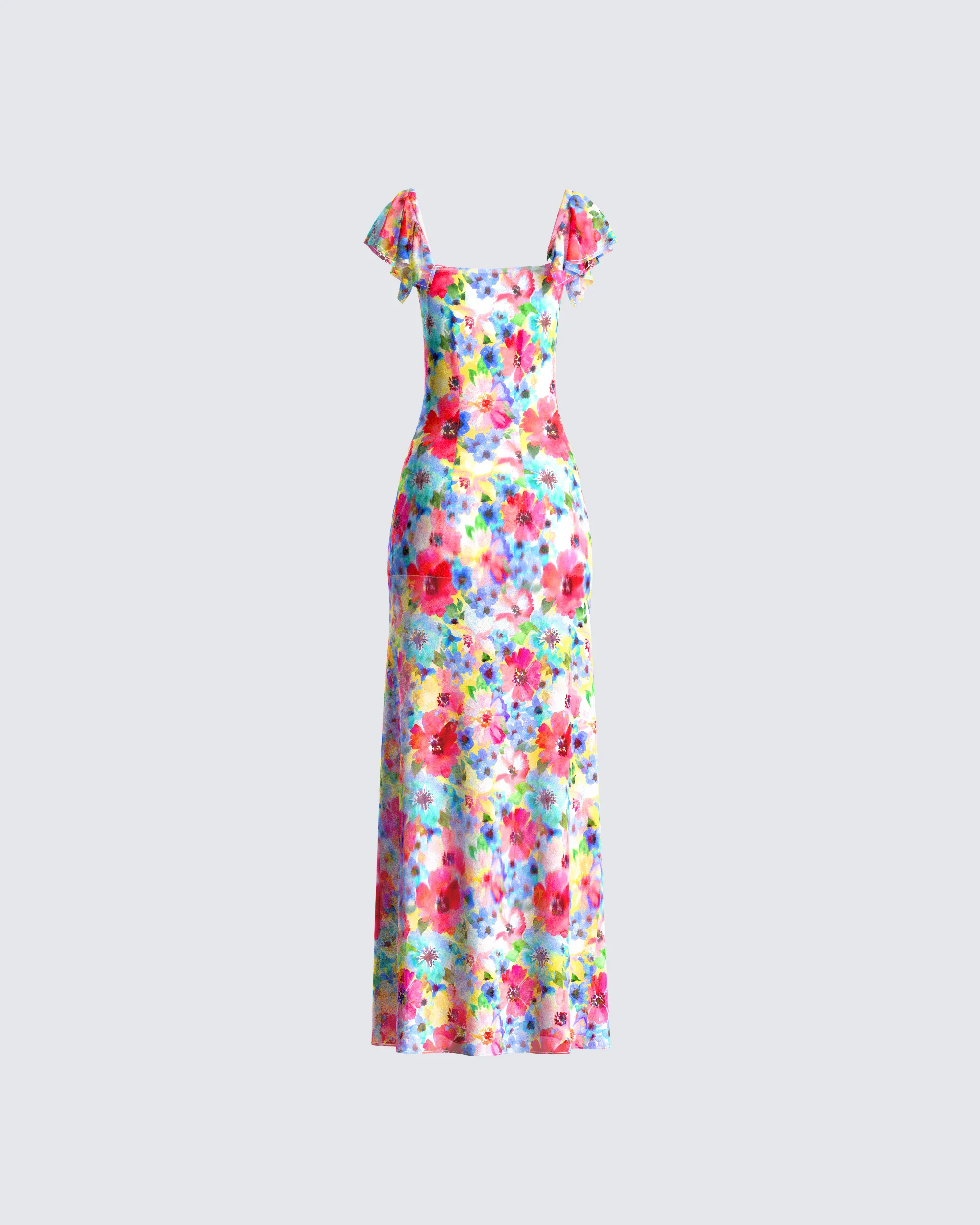 Helga Printed Floral Maxi Dress - Image 3