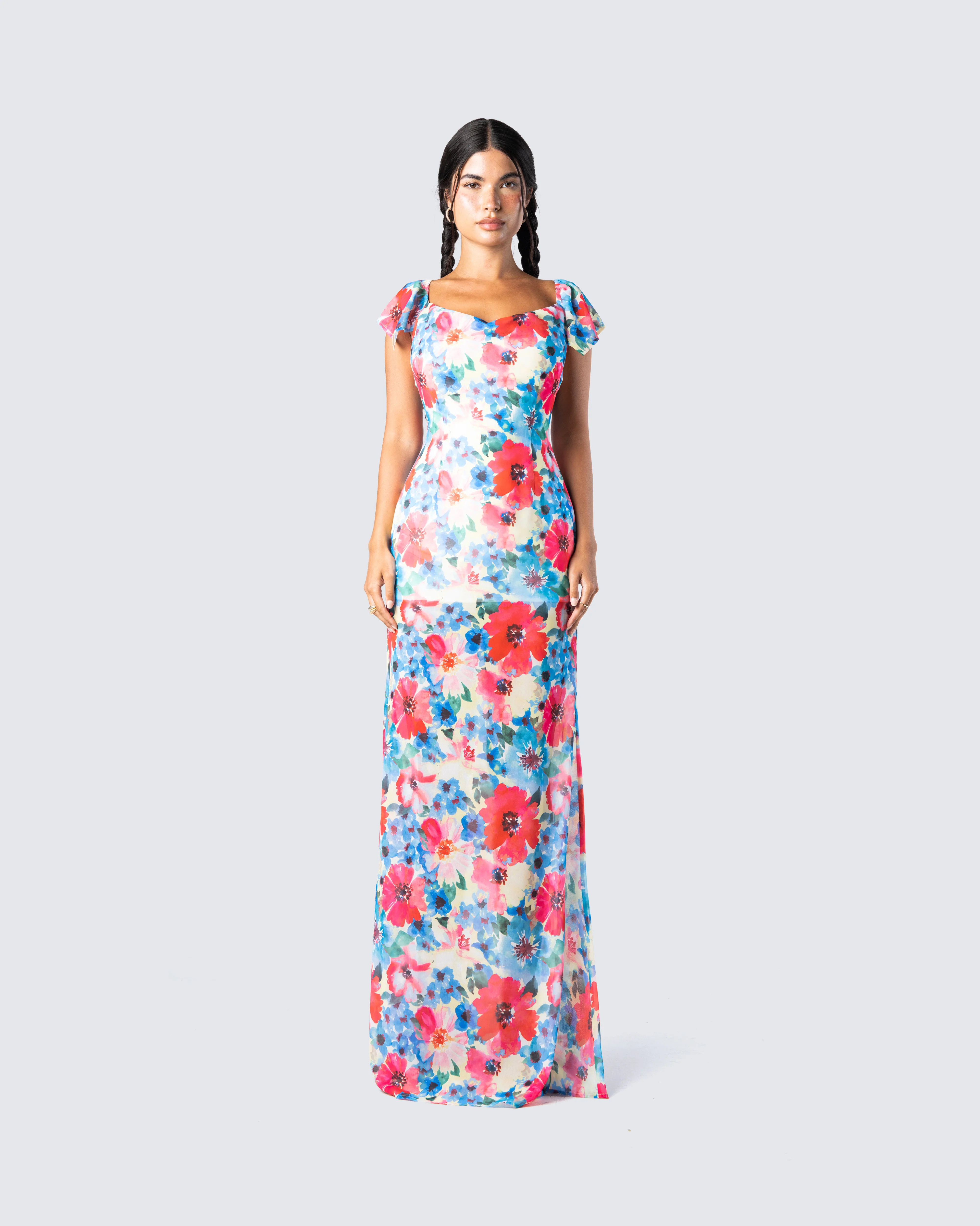 Helga Printed Floral Maxi Dress - Image 4