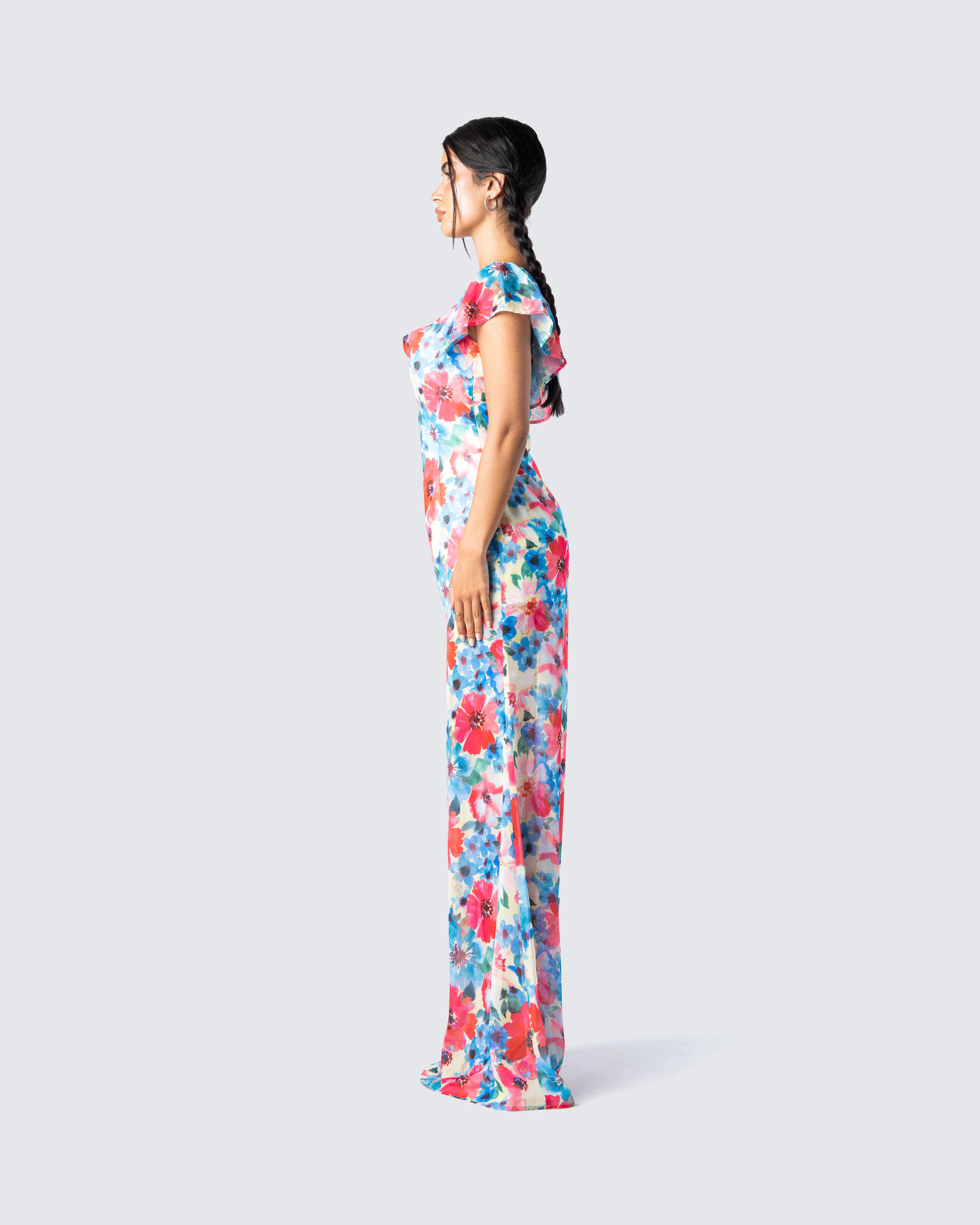 Helga Printed Floral Maxi Dress - Image 5