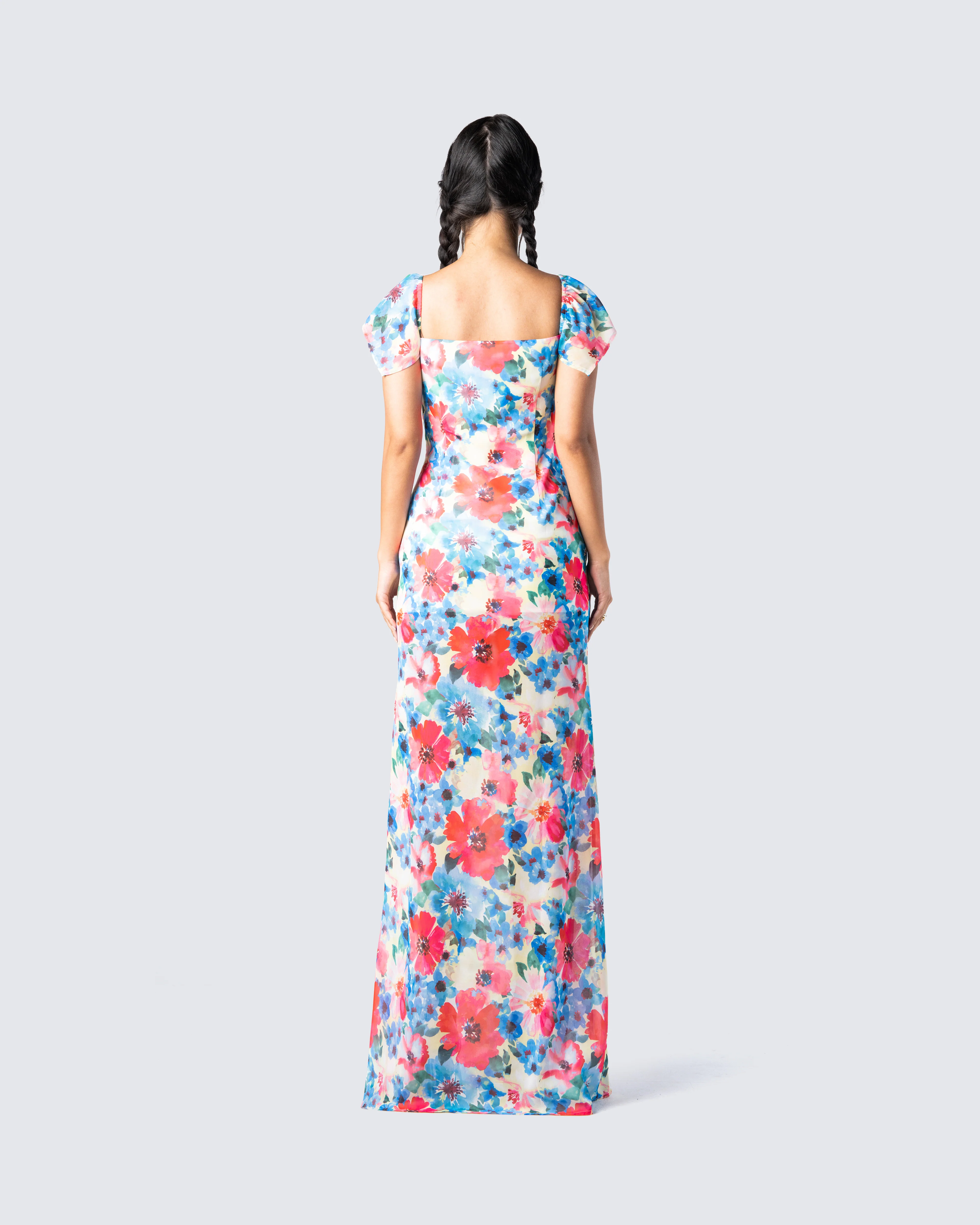 Helga Printed Floral Maxi Dress - Image 6