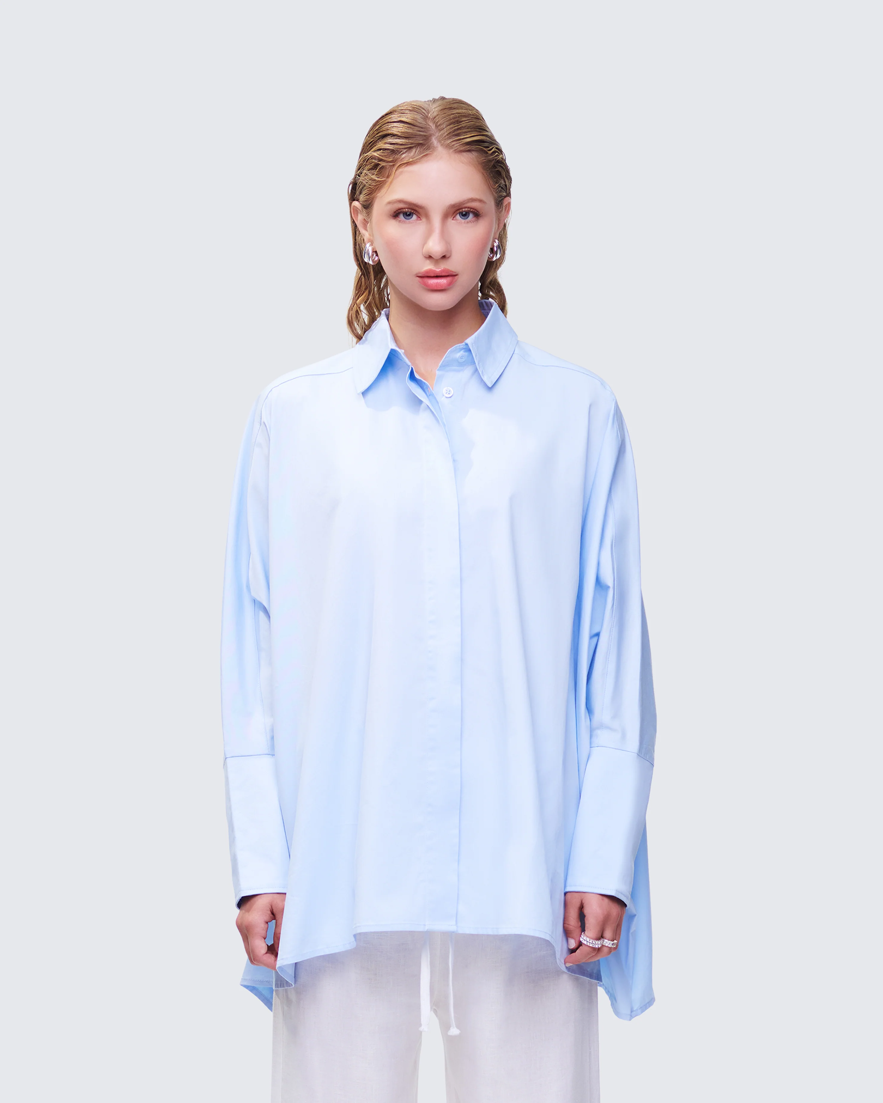 Hesper Blue Box Cut Shirt - Image 2