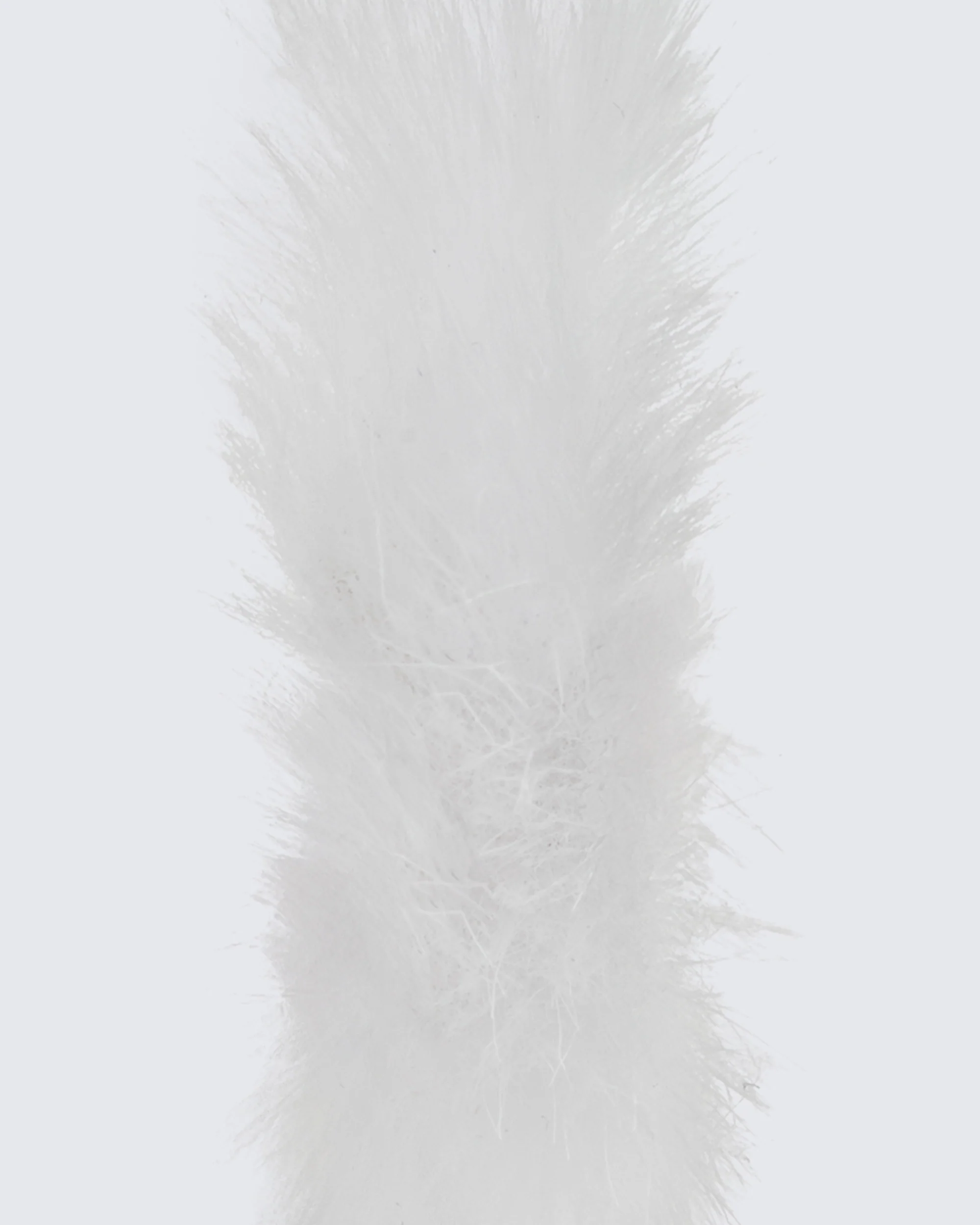 Huntleigh White Fur Hoop Earrings - Image 3