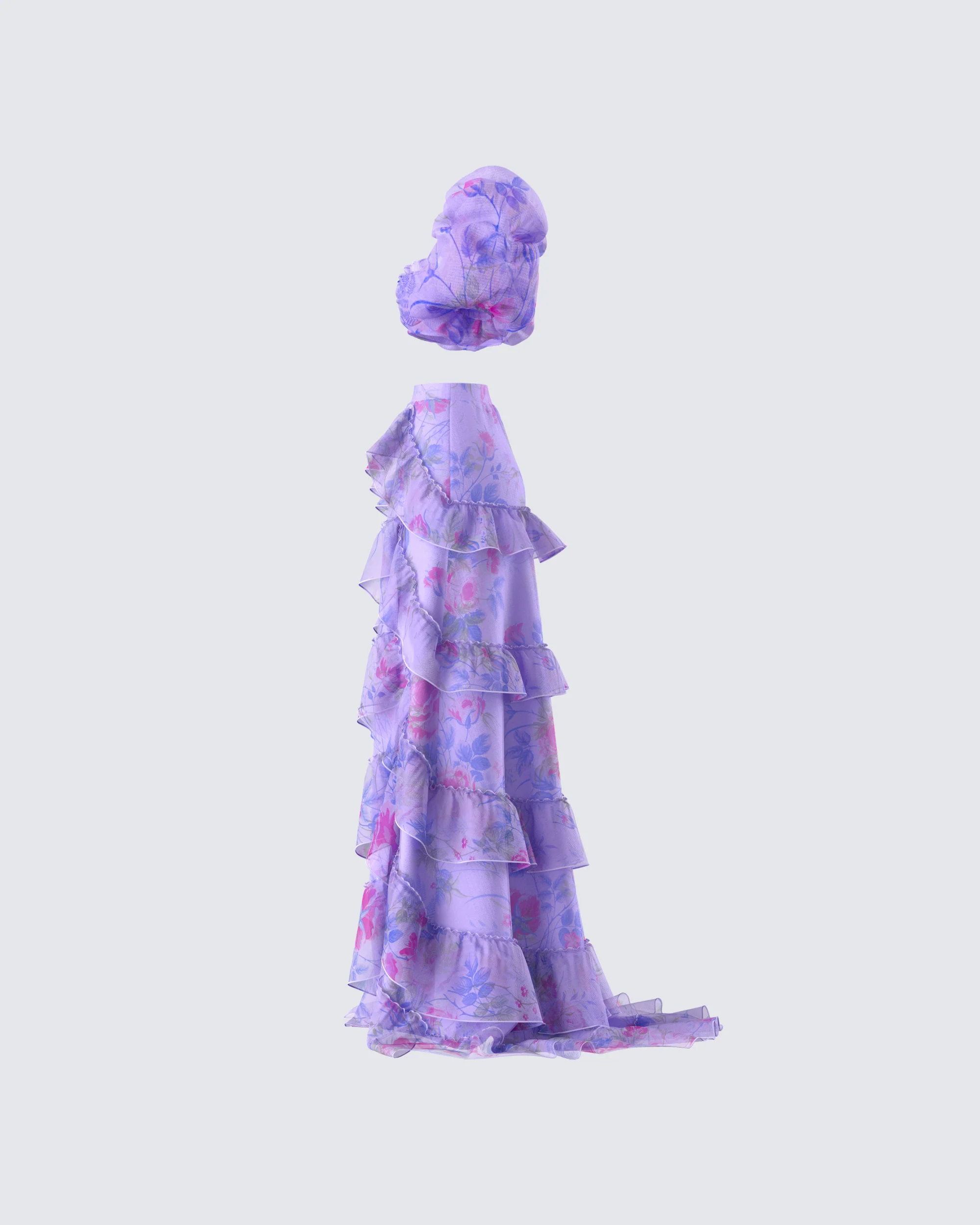 Ida Purple Floral Maxi Set - Image 2