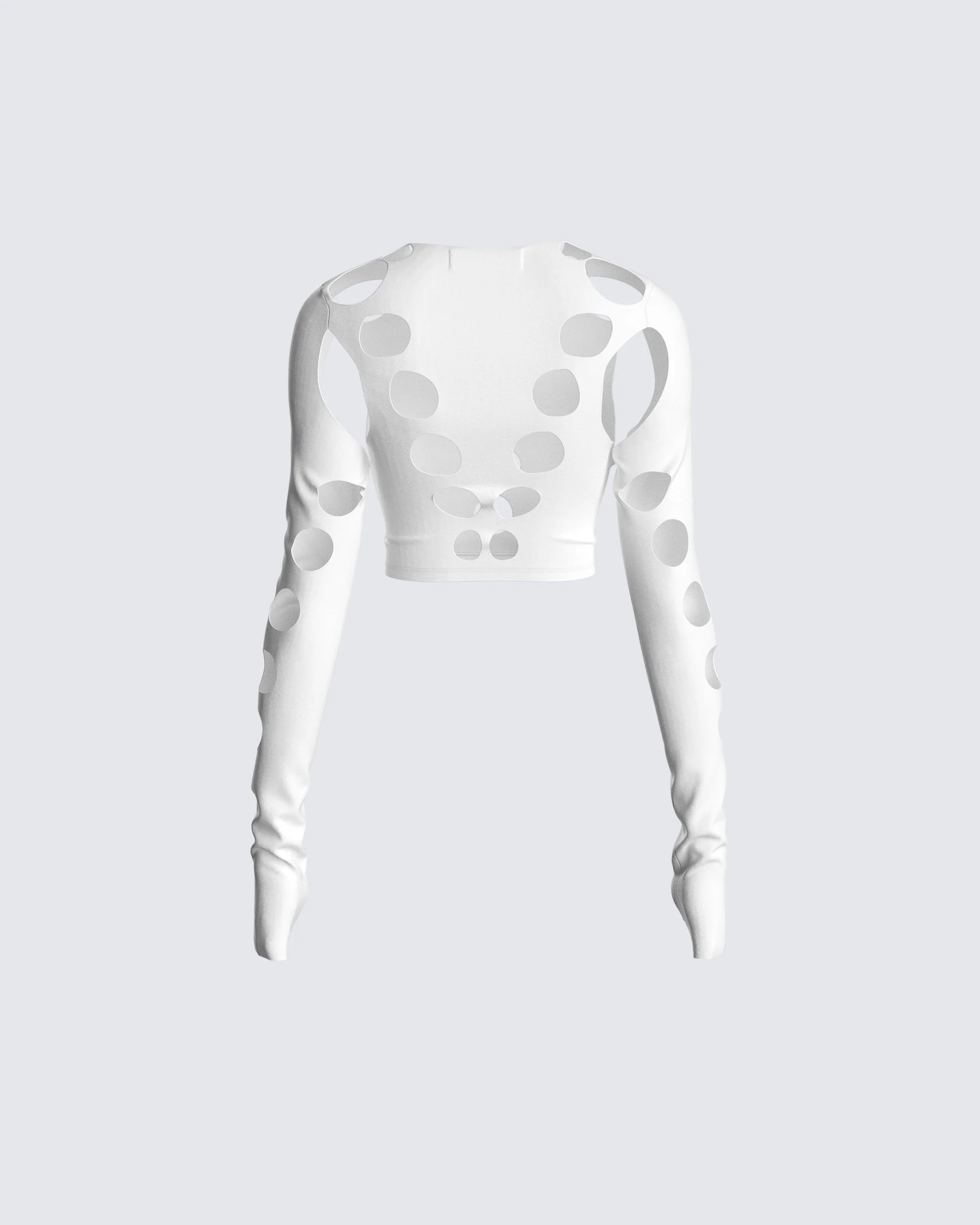 Iman White Cut Out Top - Image 3