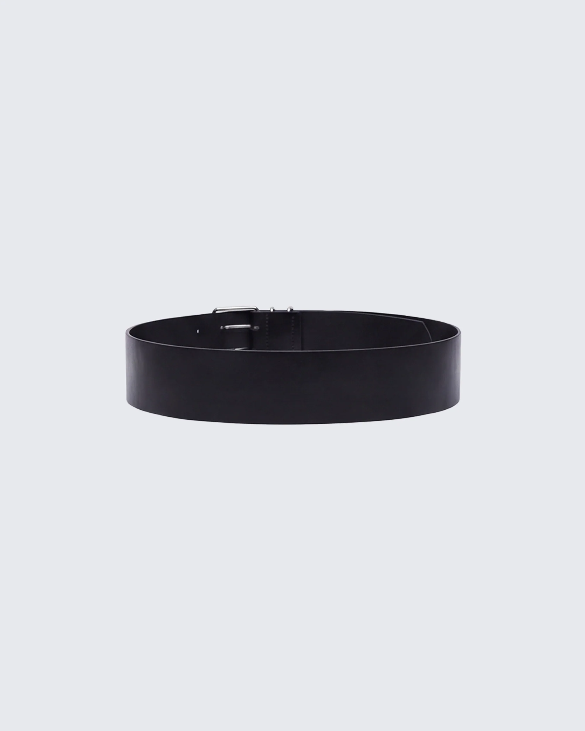 Imelda Black Vegan Leather Belt - Image 2