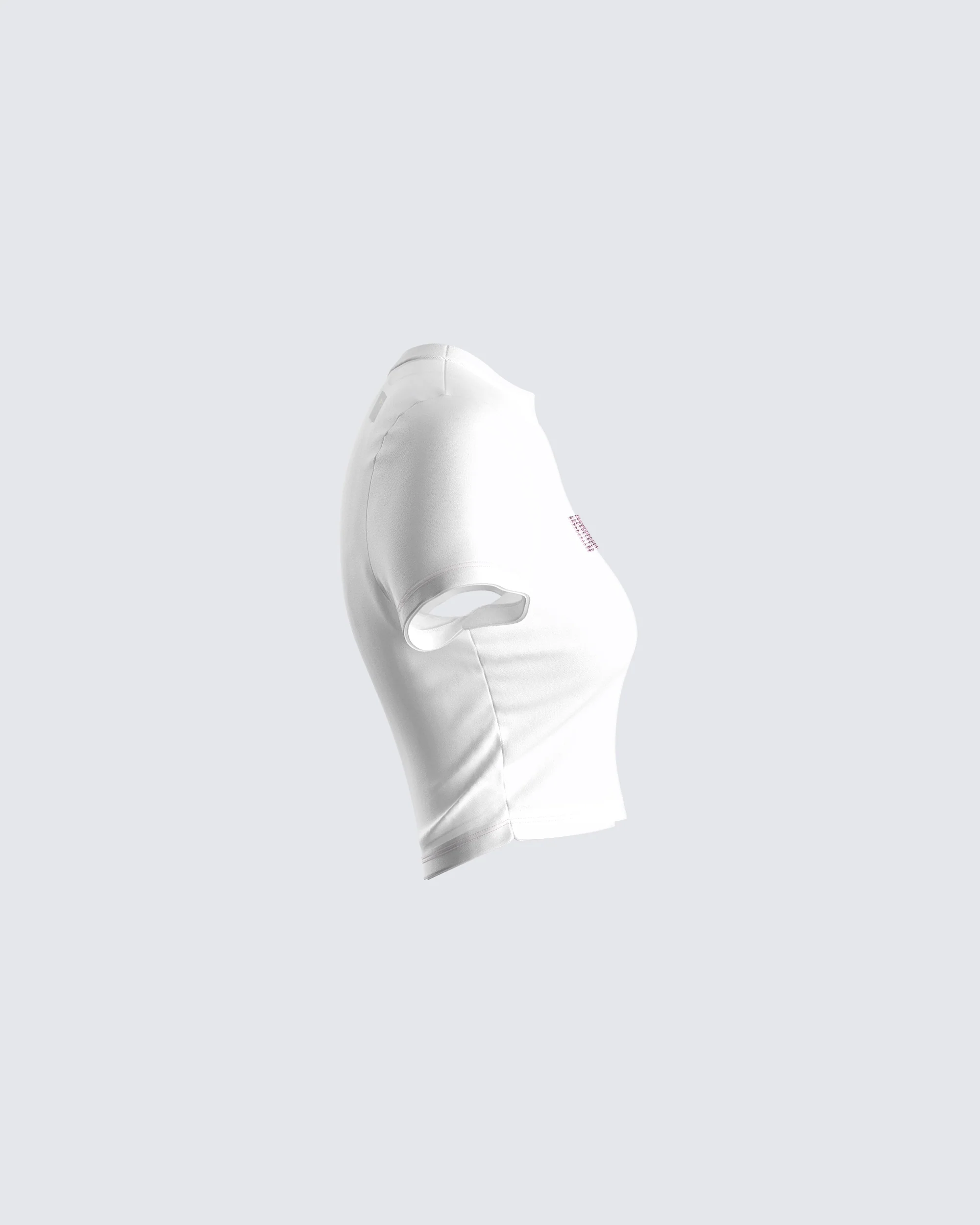 Imogene White Jersey Graphic Top - Image 2