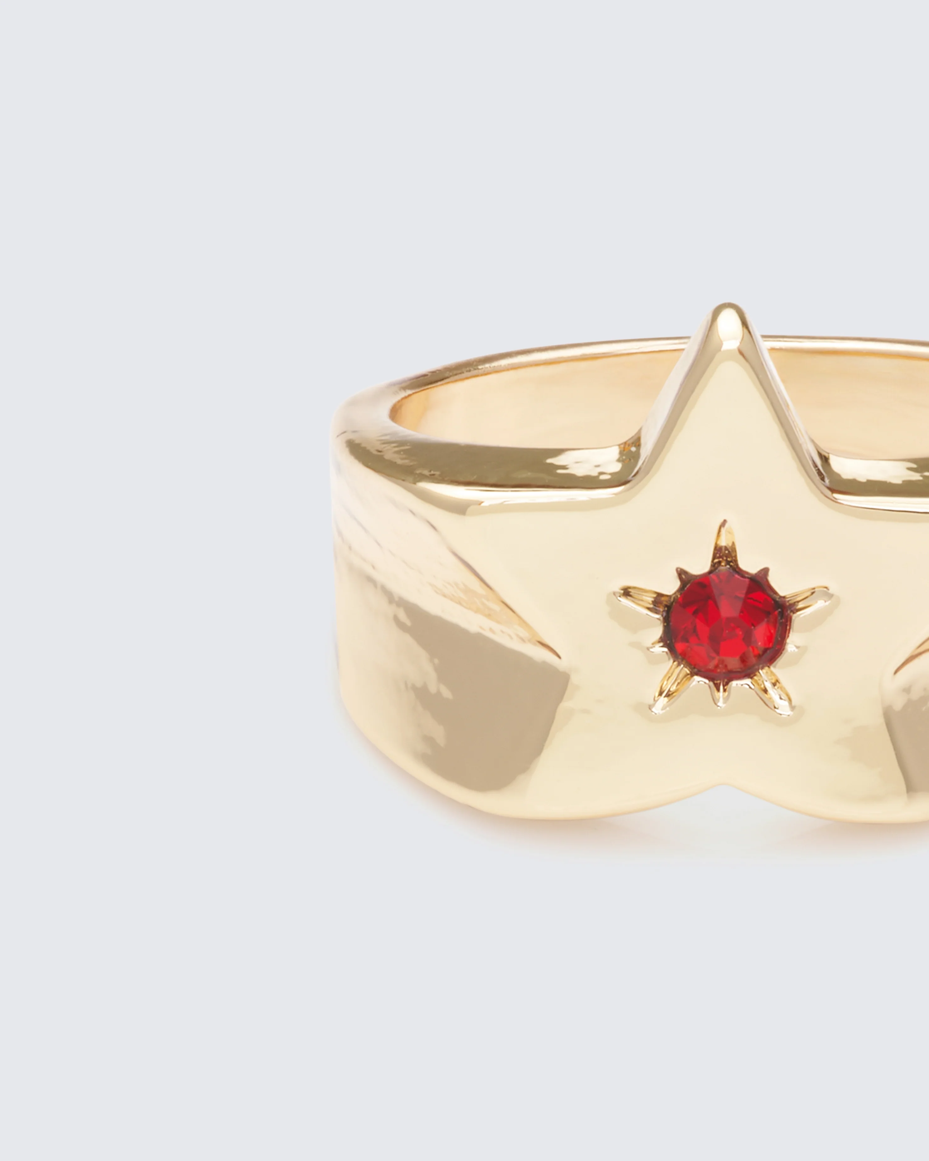 Iverra Gold Gemmed Star Ring - Image 3