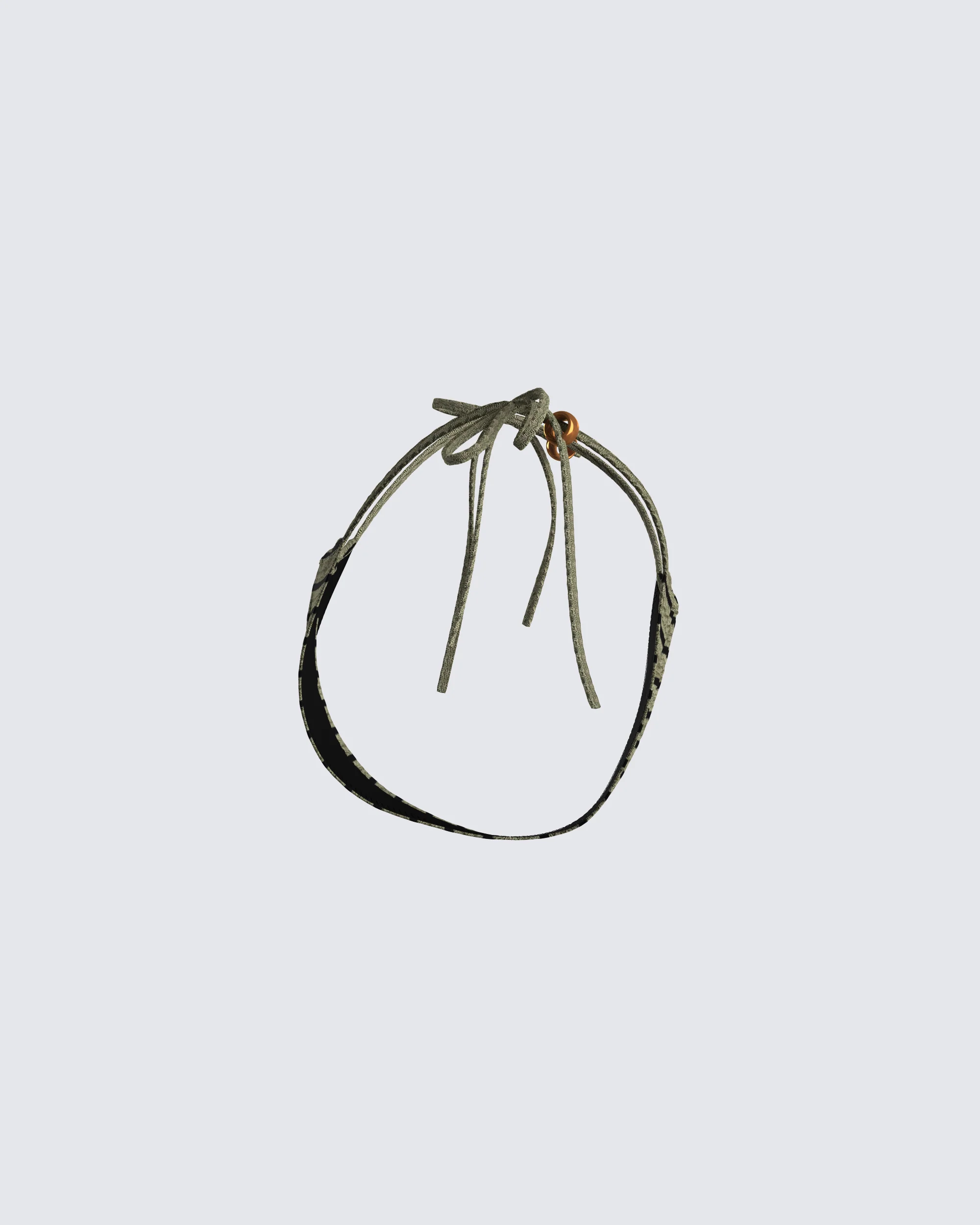 Izzy Olive Stripe Bikini Bottom - Image 2
