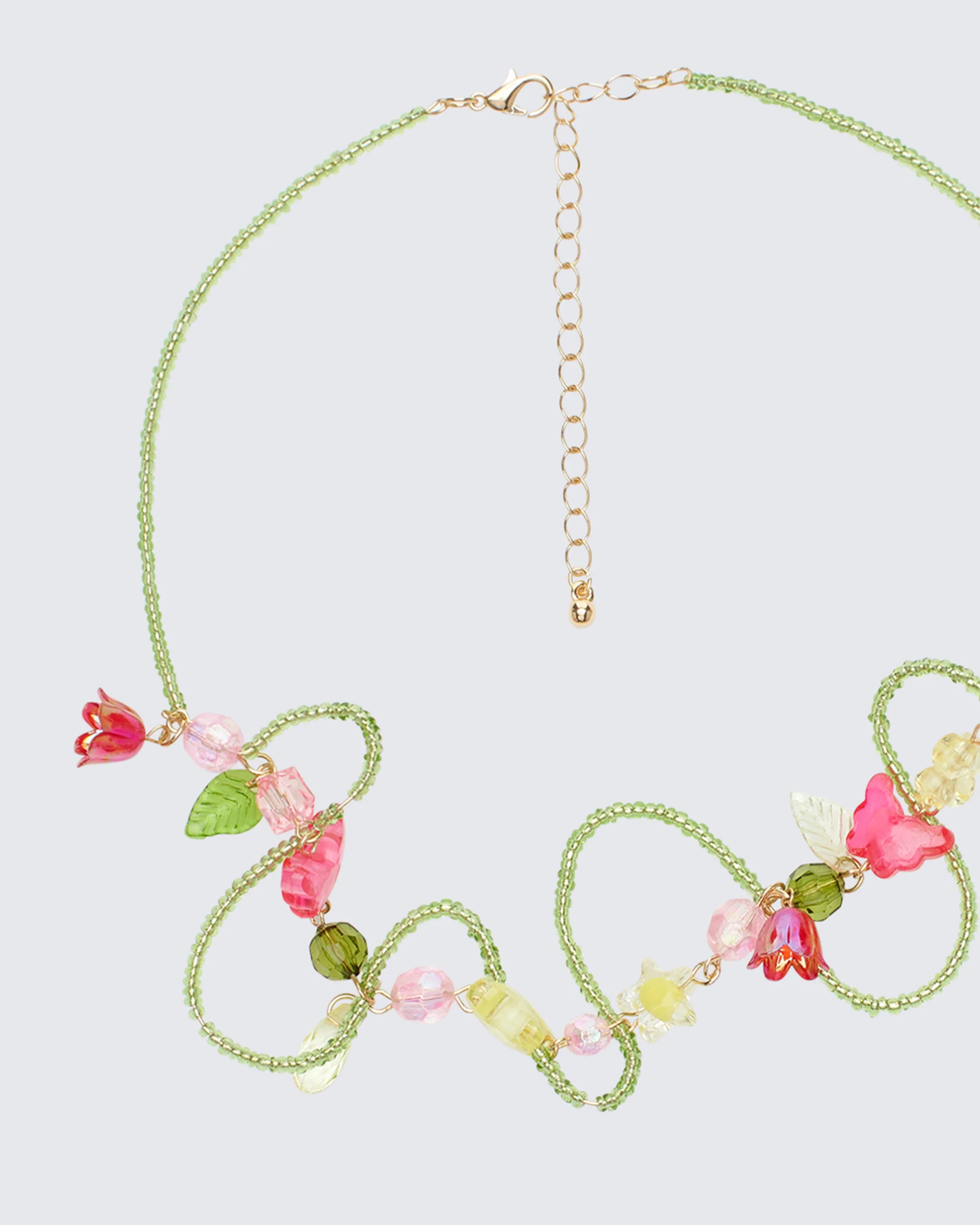Jameela Multi Floral Beaded Choker - Image 2