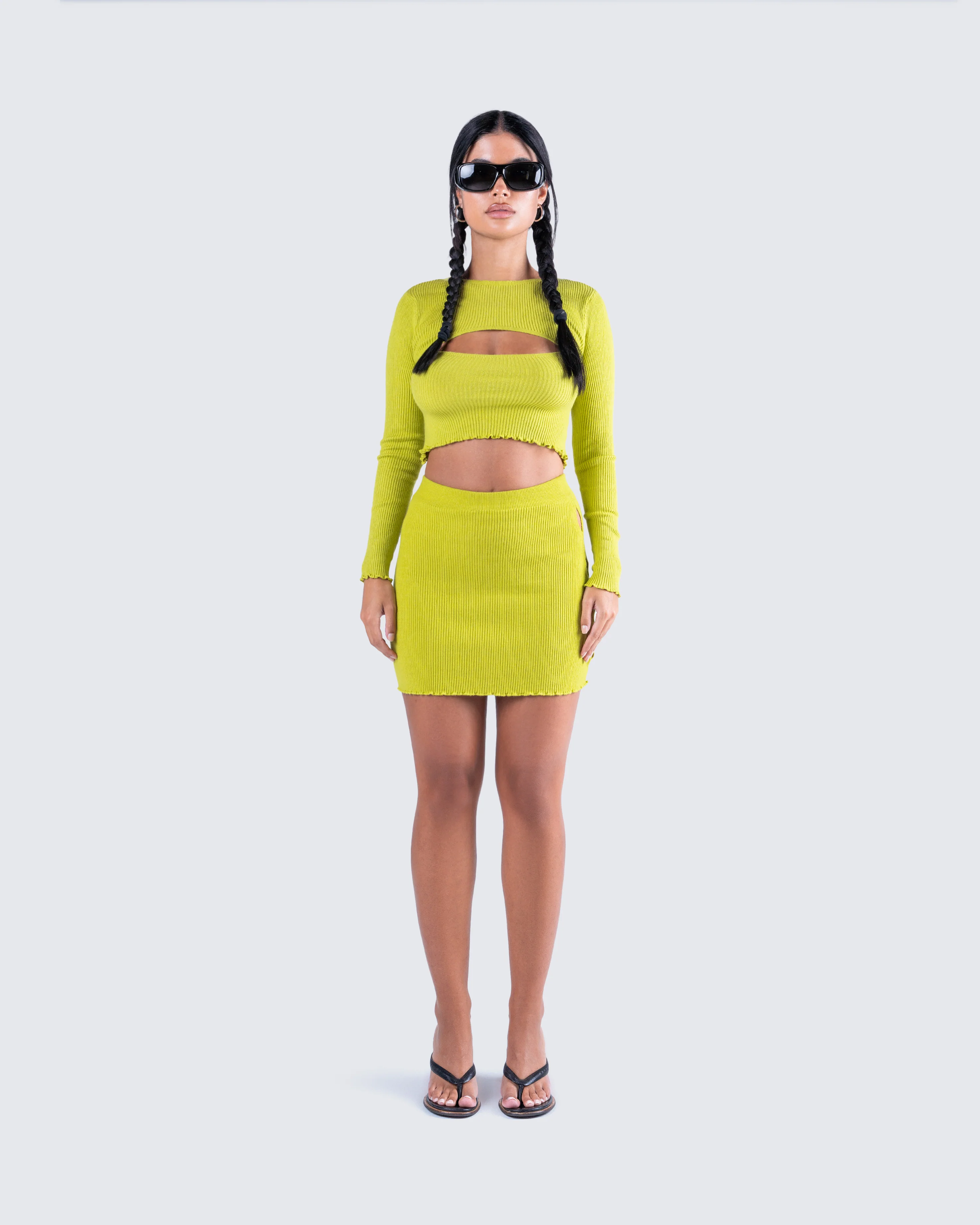 Janelle Green Knit Set - Image 4
