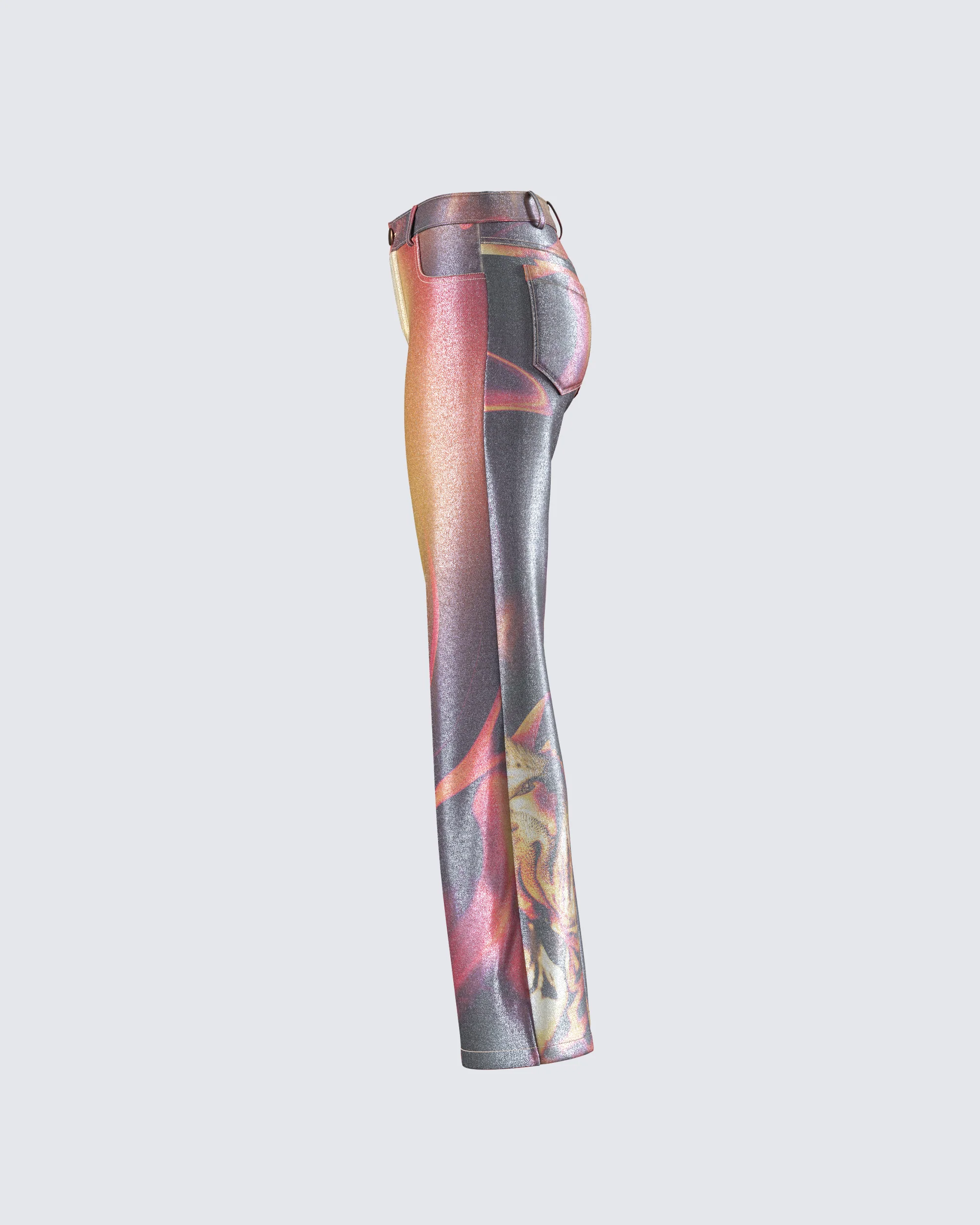 Janet Multi Tiger Shimmer Pant - Image 2