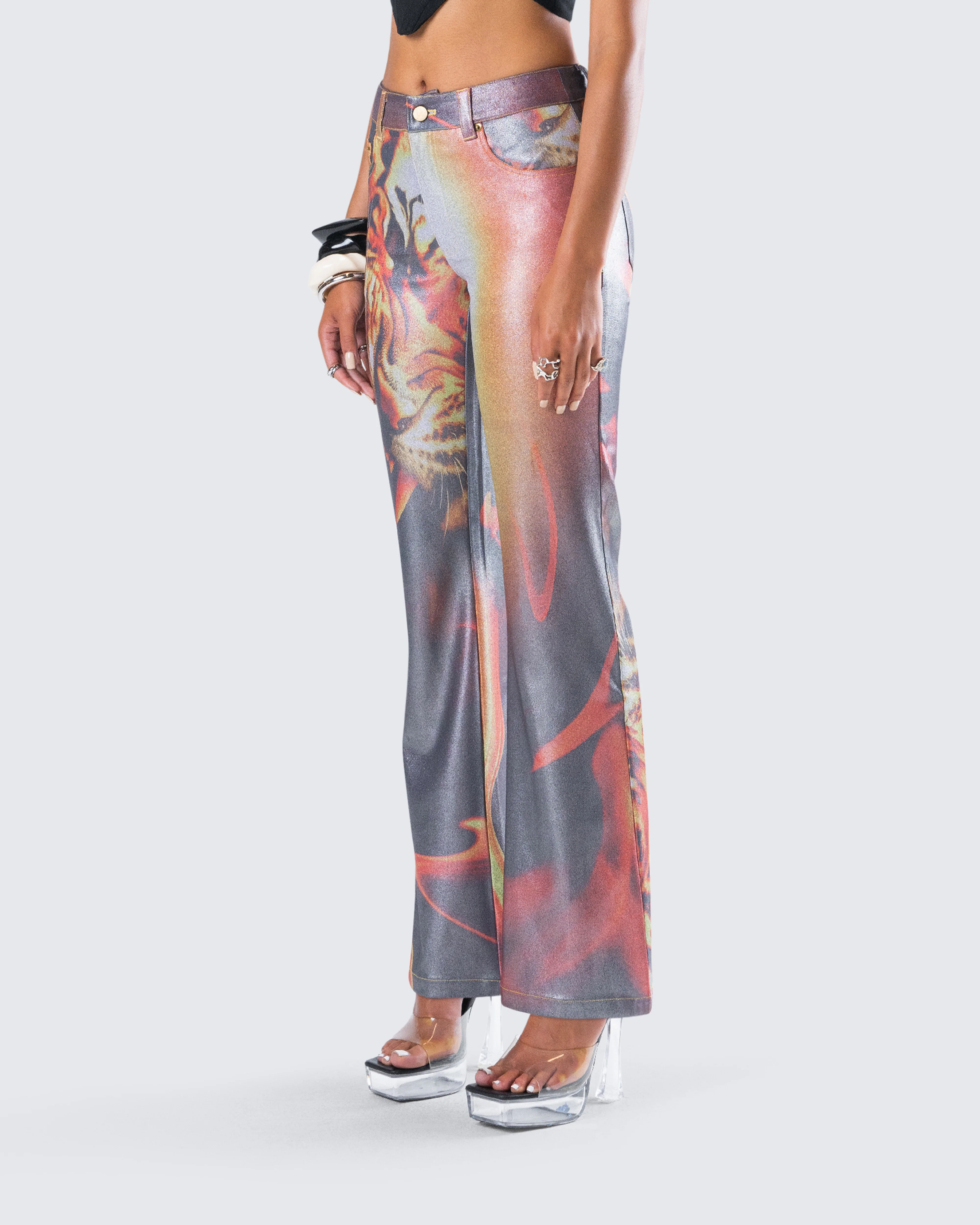 Janet Multi Tiger Shimmer Pant - Image 5