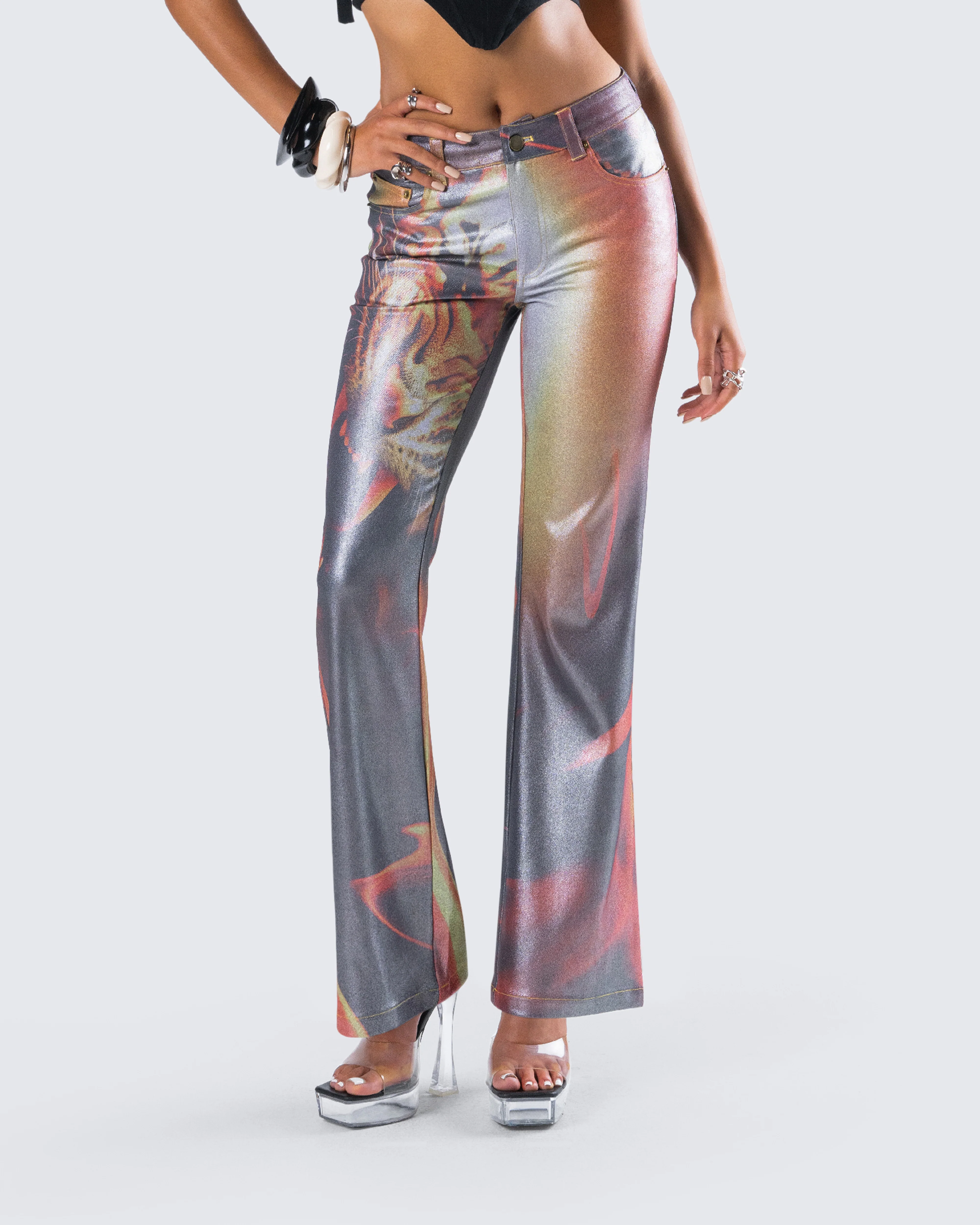 Janet Multi Tiger Shimmer Pant - Image 8