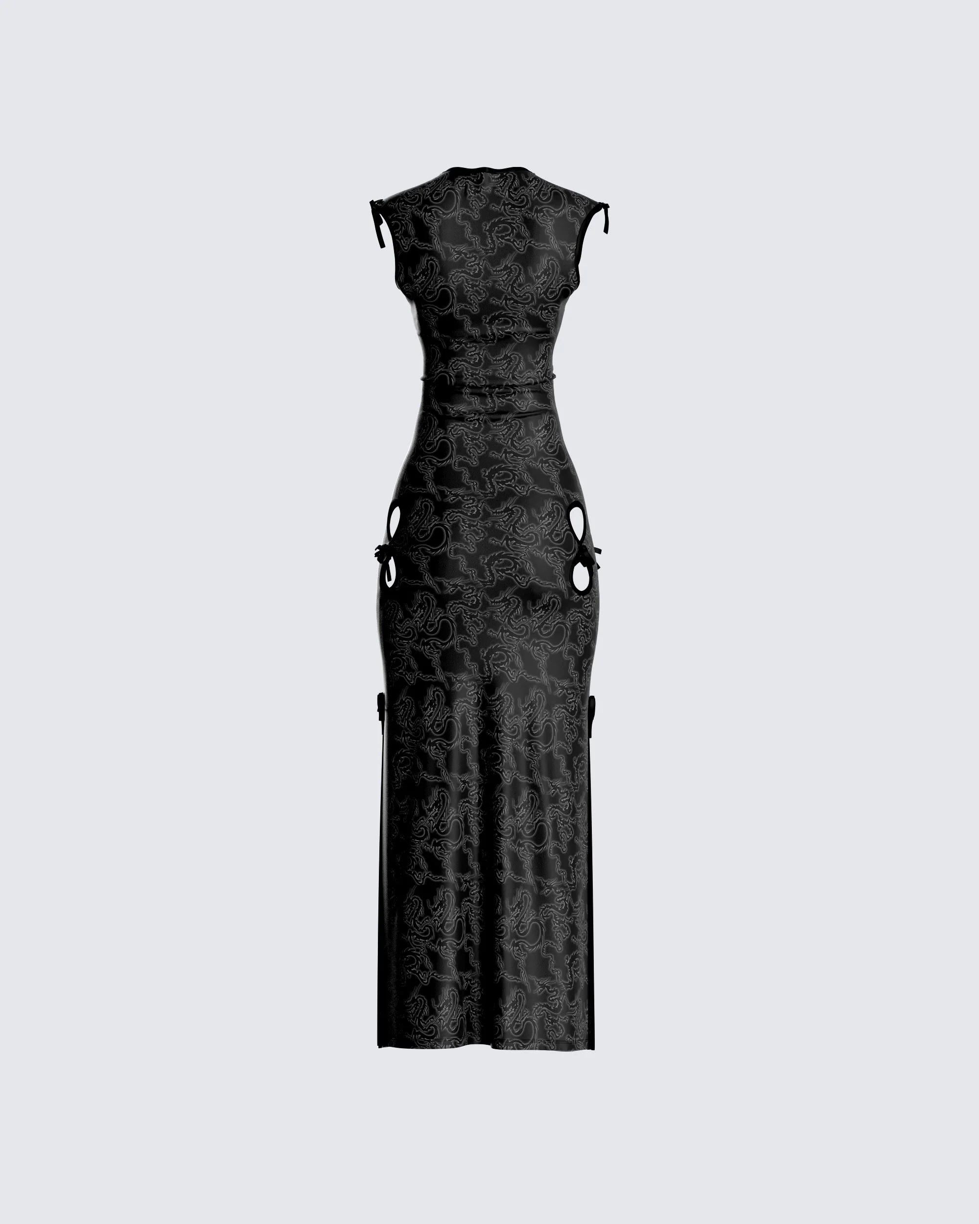 Jasper Black Maxi Dress - Image 3