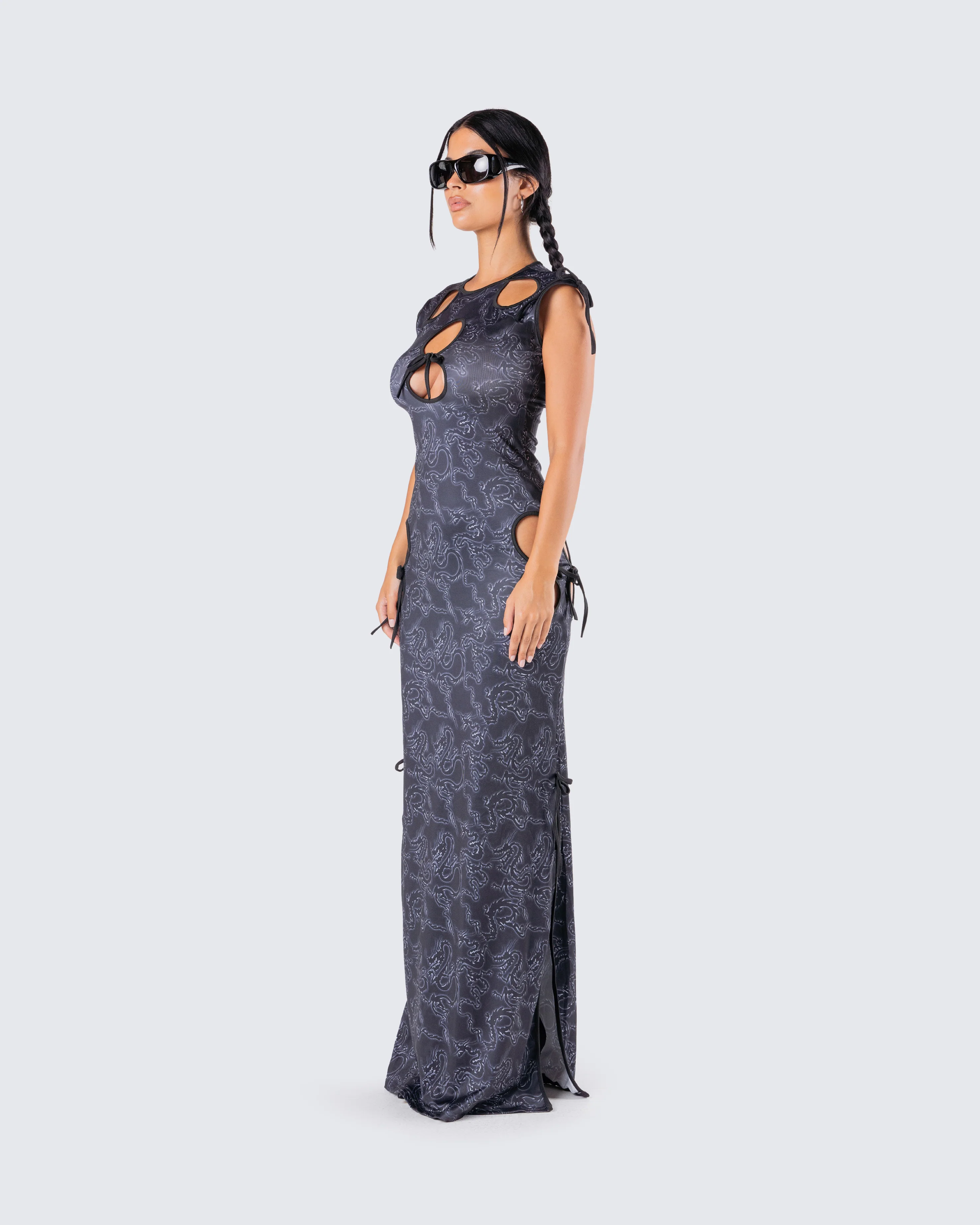 Jasper Black Maxi Dress - Image 5