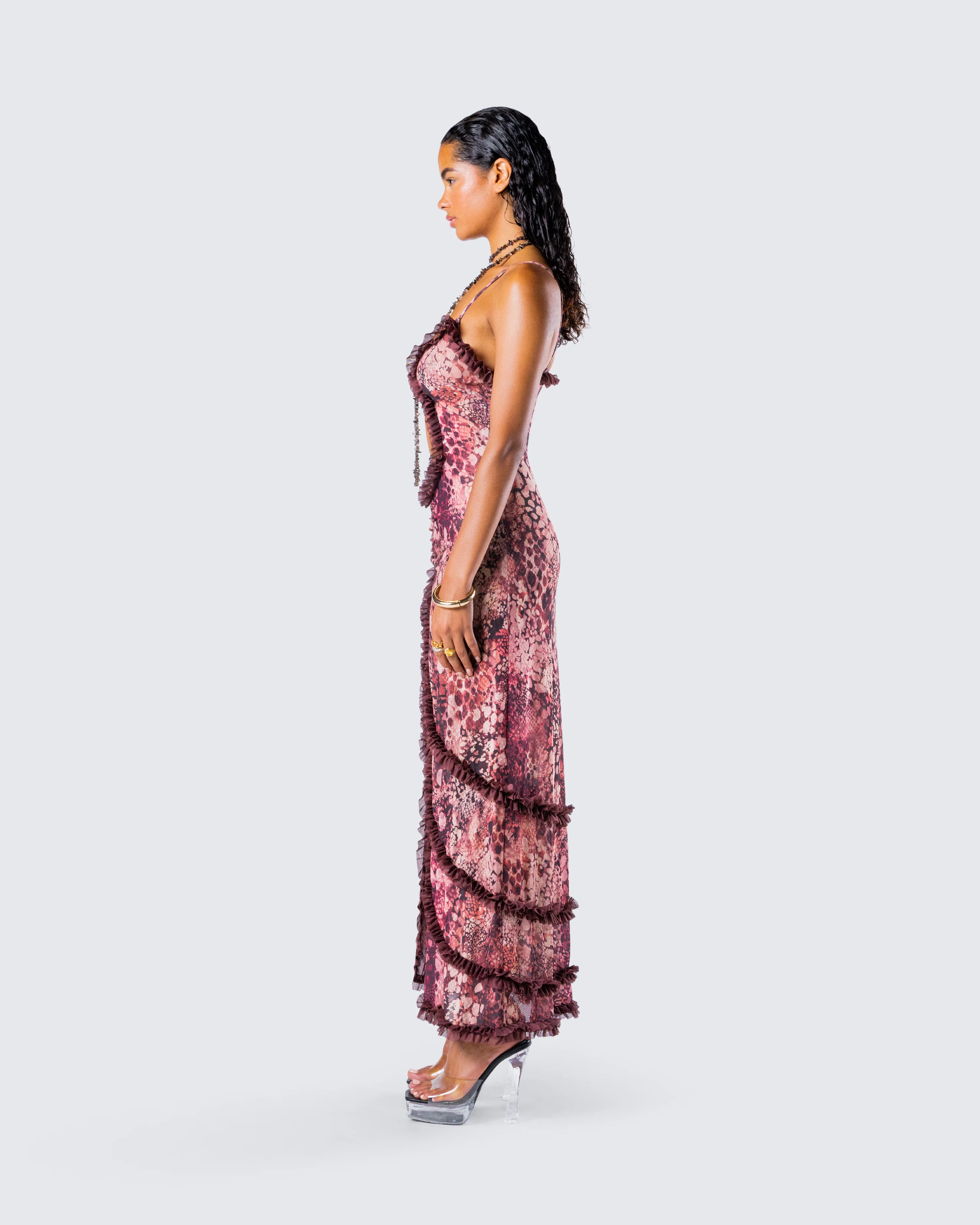 Javana Serpent Print Maxi Dress - Image 6