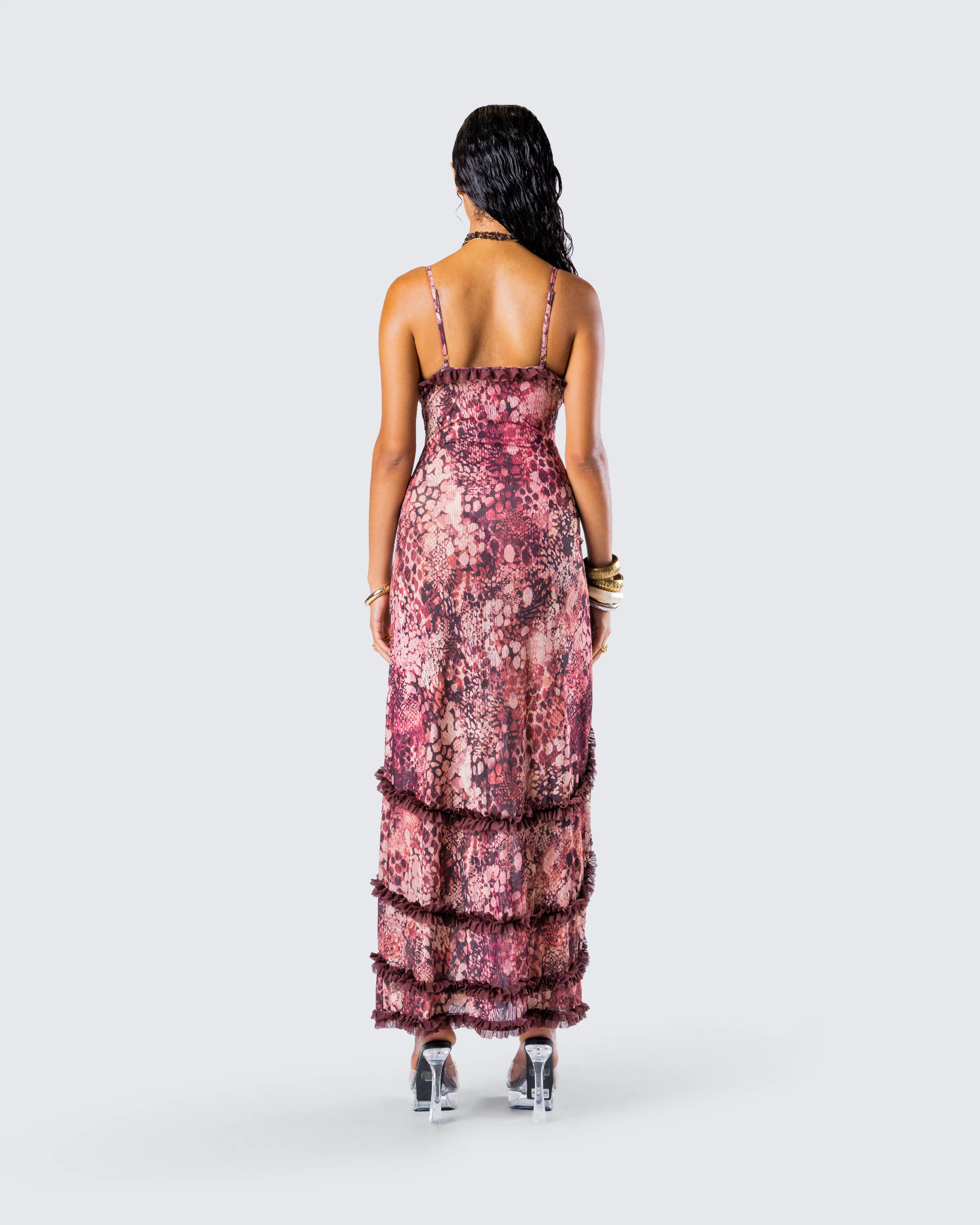 Javana Serpent Print Maxi Dress - Image 7