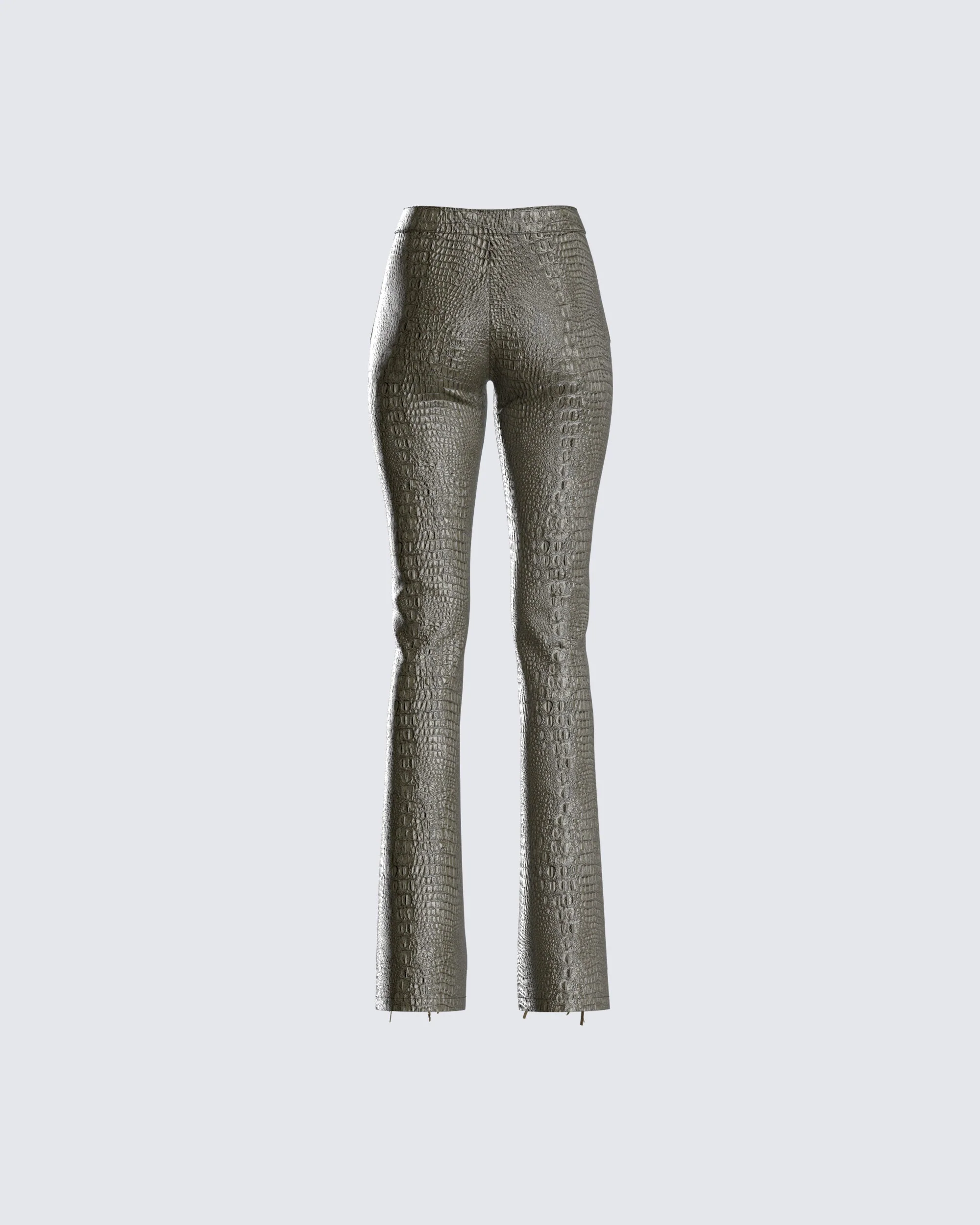 Jax Olive Lace Up Pants - Image 3